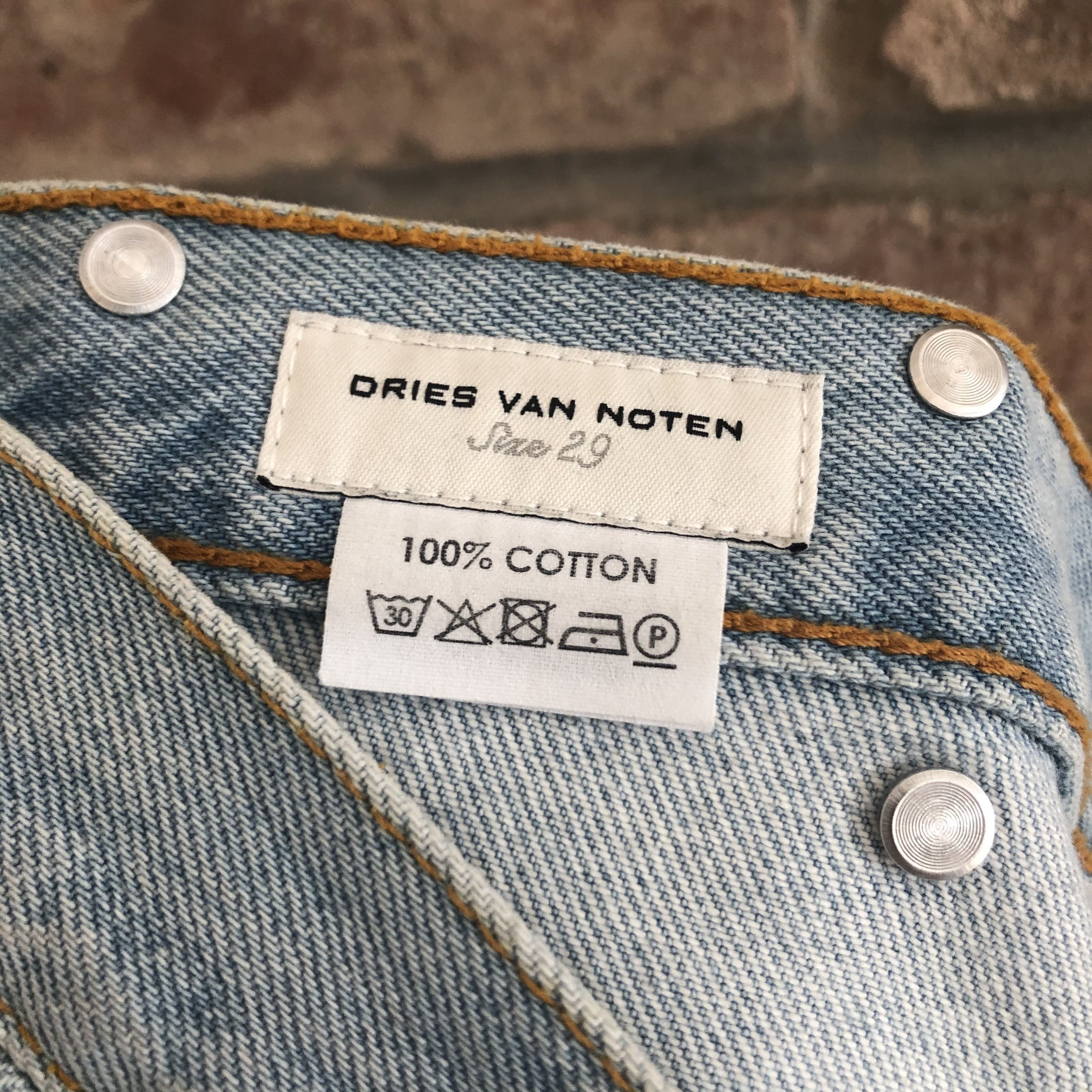 Dries Van Noten Light Blue Wash Denim Jeans Size US 29 - 5 Preview
