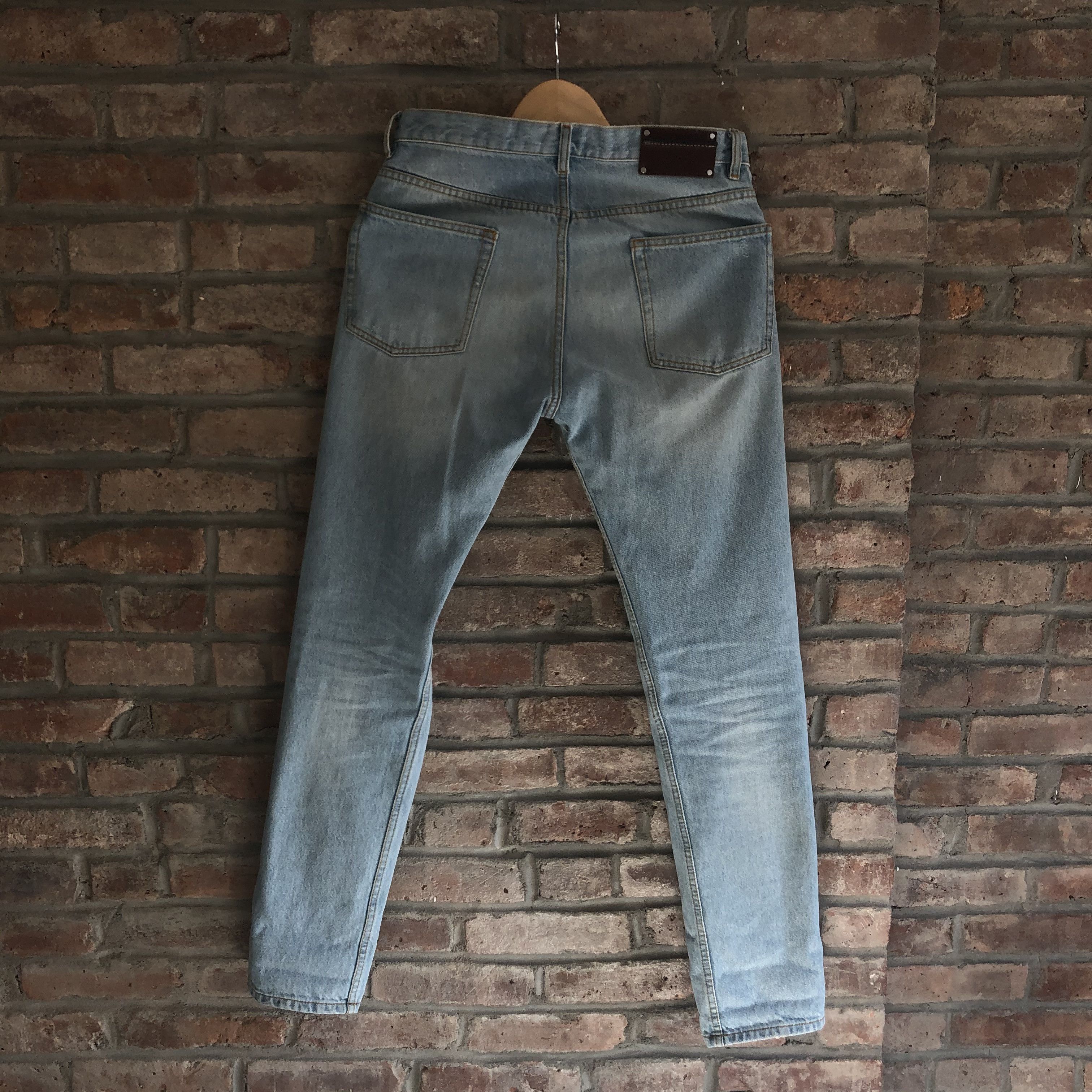 Dries Van Noten Light Blue Wash Denim Jeans Size US 29 - 3 Thumbnail