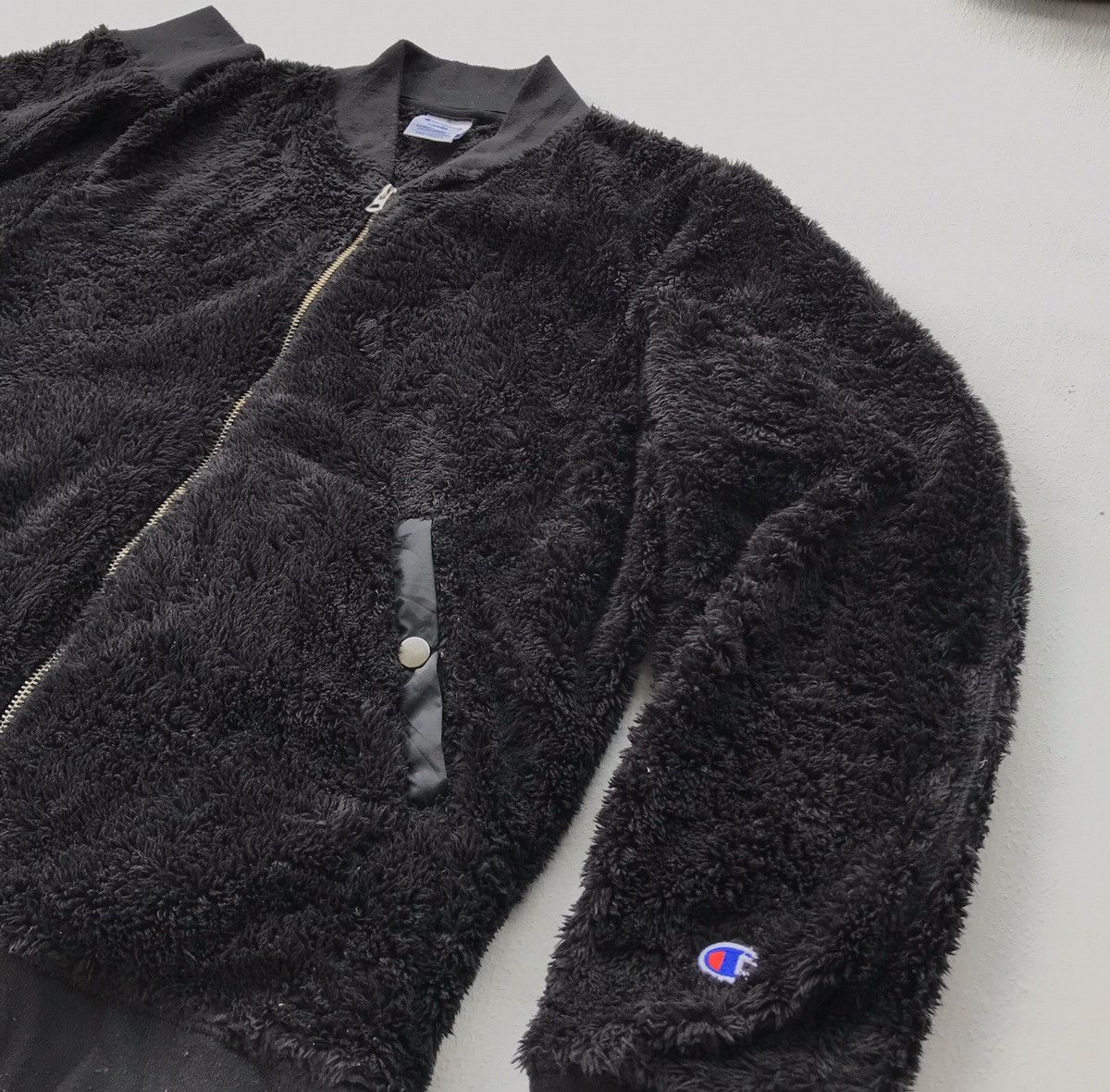 Champion Streetwear FINAL DROP Champion Faux Fur Bomber Jacket Grailed