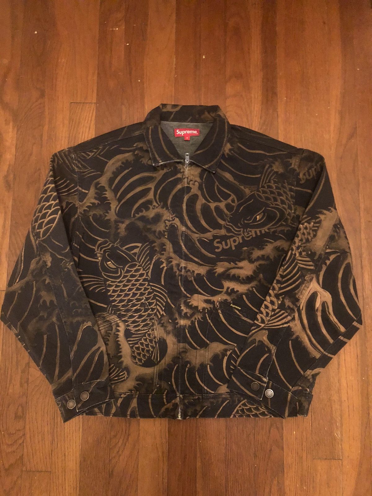 Supreme Supreme Waves Work Jacket Multicolor | Grailed