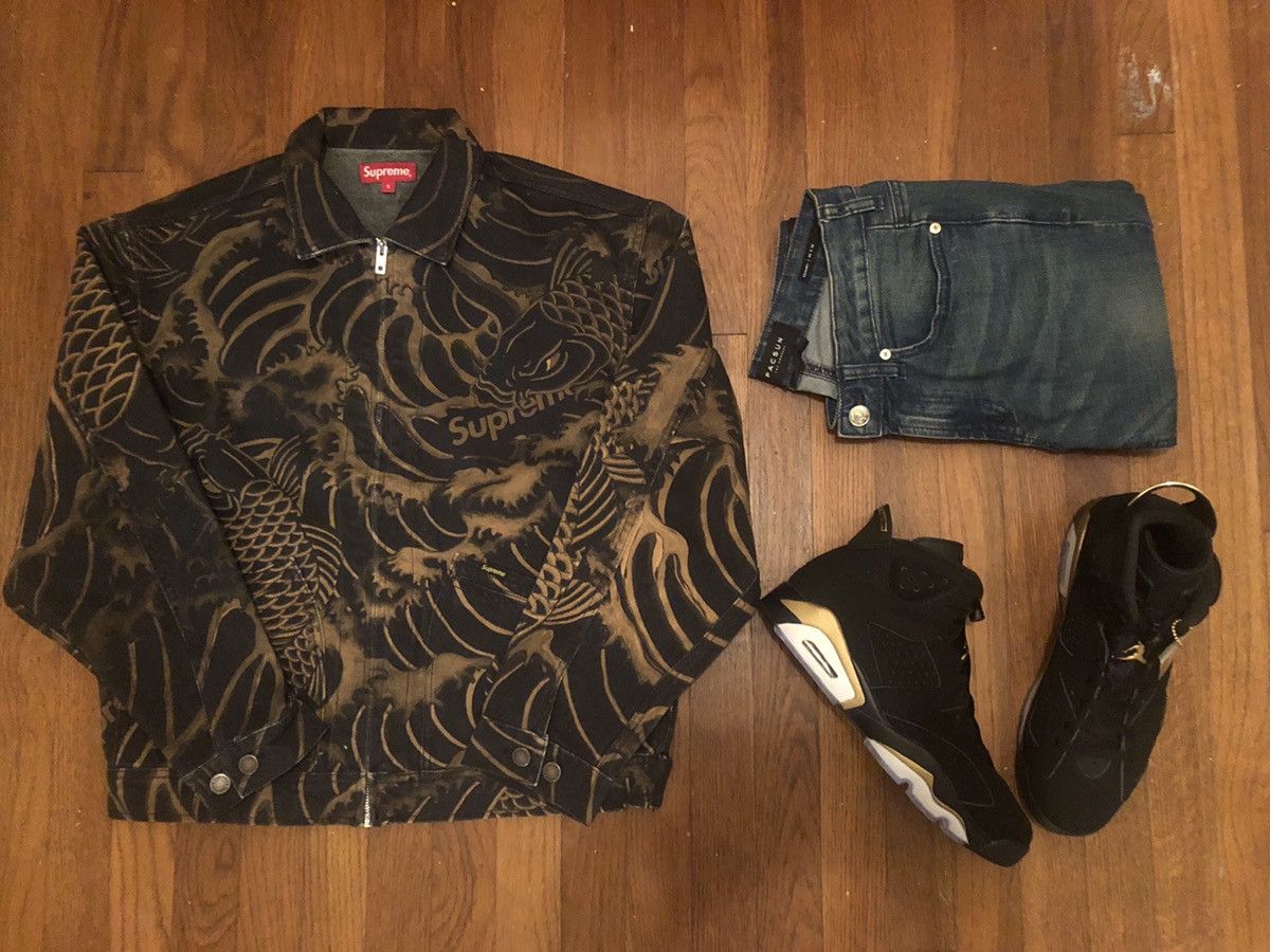 Supreme Waves Work Jacket Size Small | Grailed