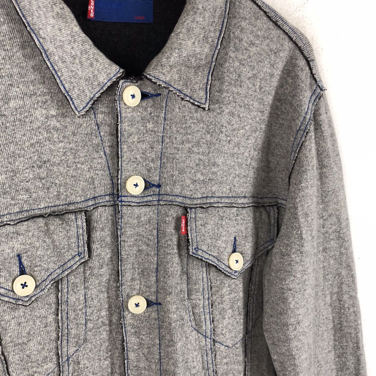 Levi's Made & Crafted 🔥VINTAGE LEVI'S WOOL TRUCKER MOTO JACKET Size US L / EU 52-54 / 3 - 7 Thumbnail