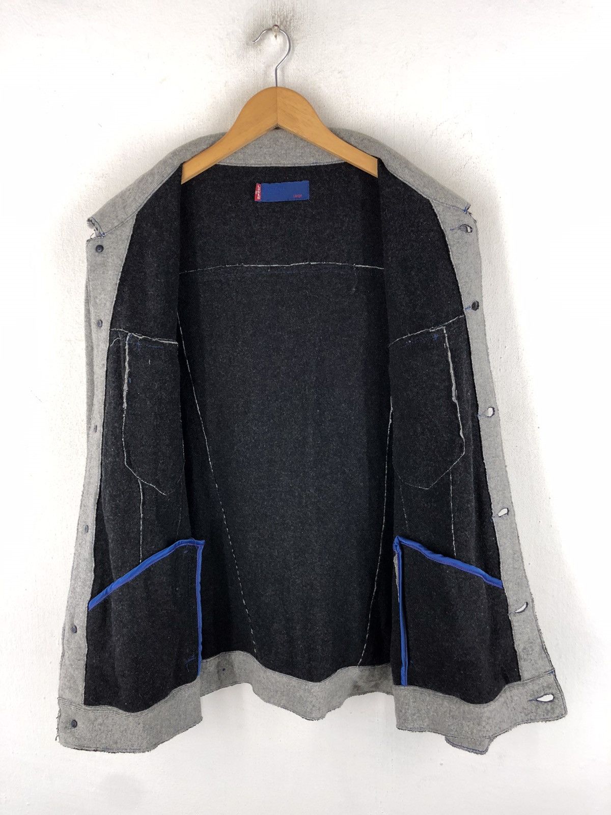 Levi's Made & Crafted 🔥VINTAGE LEVI'S WOOL TRUCKER MOTO JACKET Size US L / EU 52-54 / 3 - 9 Thumbnail