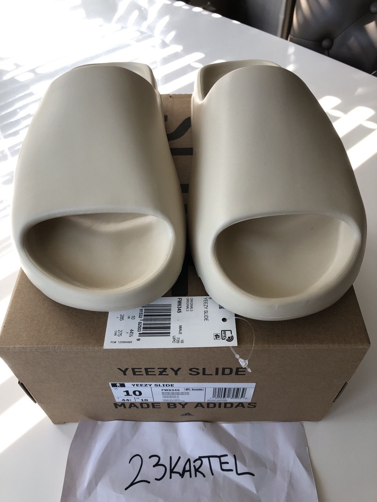 Adidas Adidas Yeezy Slide Bone FW6345 Men's Size 10 slides/Sandal | Grailed