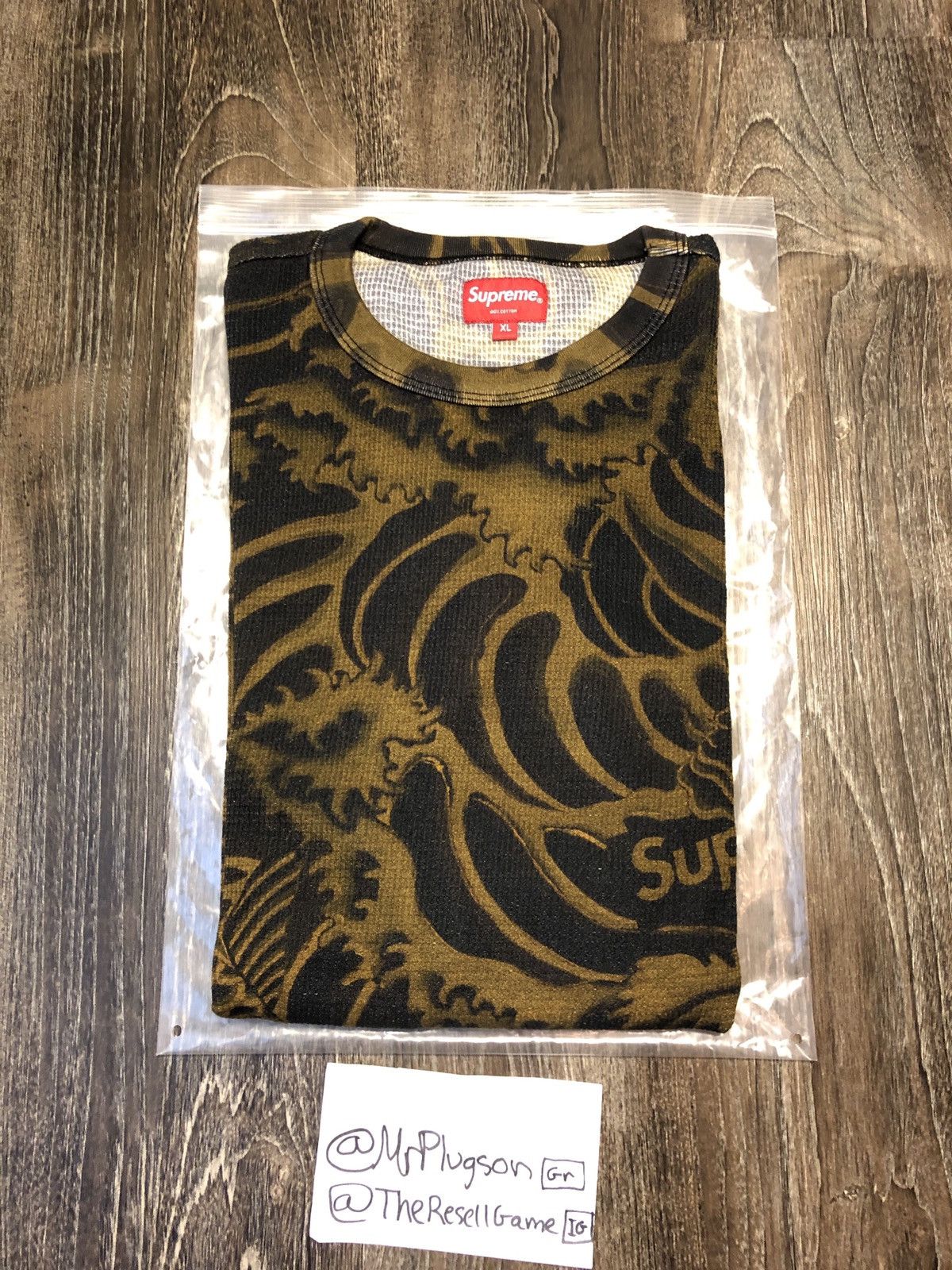 Supreme Supreme Waves L/S Top Black | Grailed