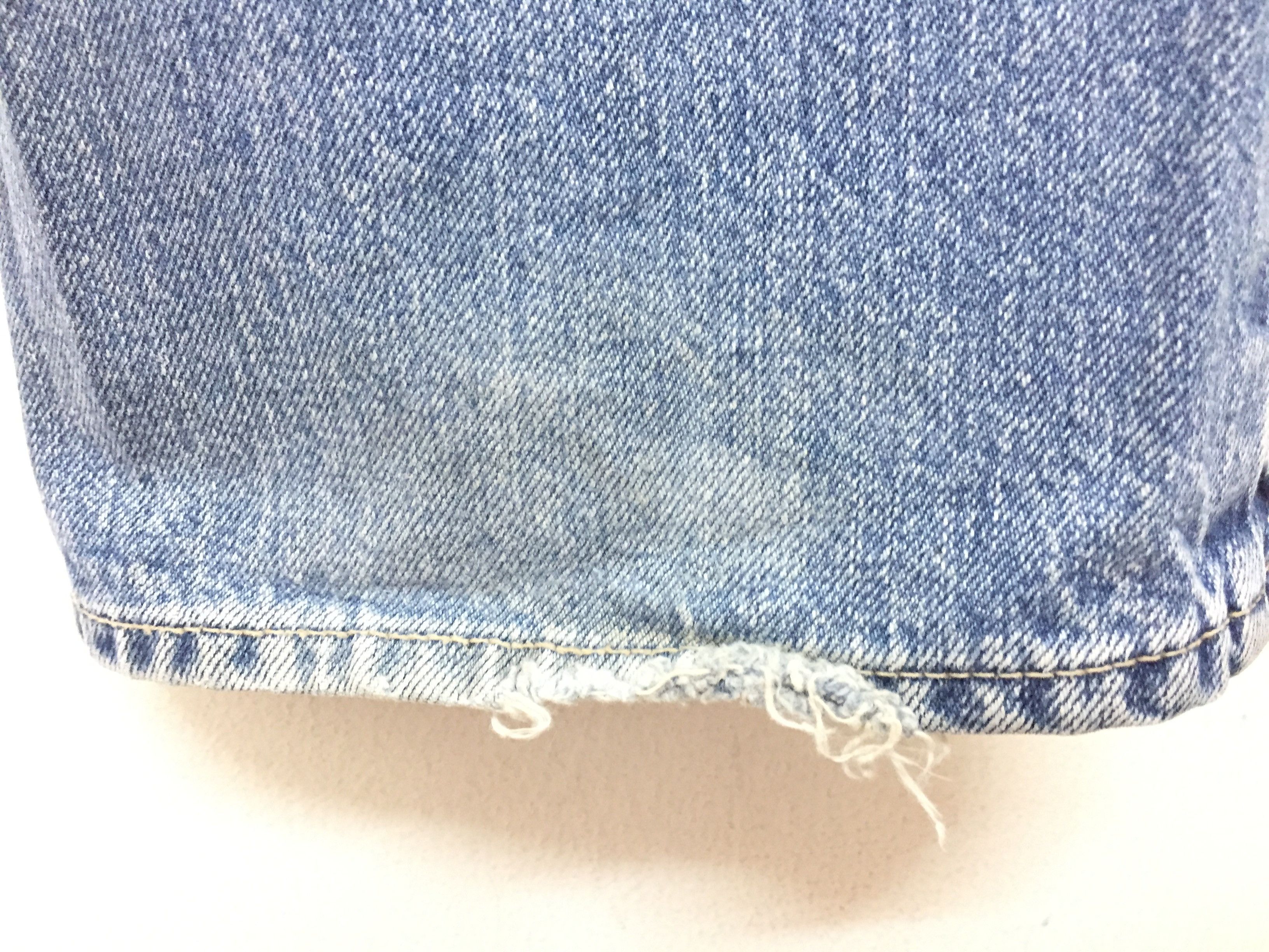 Blue Blue Japan velcro straps Back pocket Wash denim Size US 29 - 12 Thumbnail