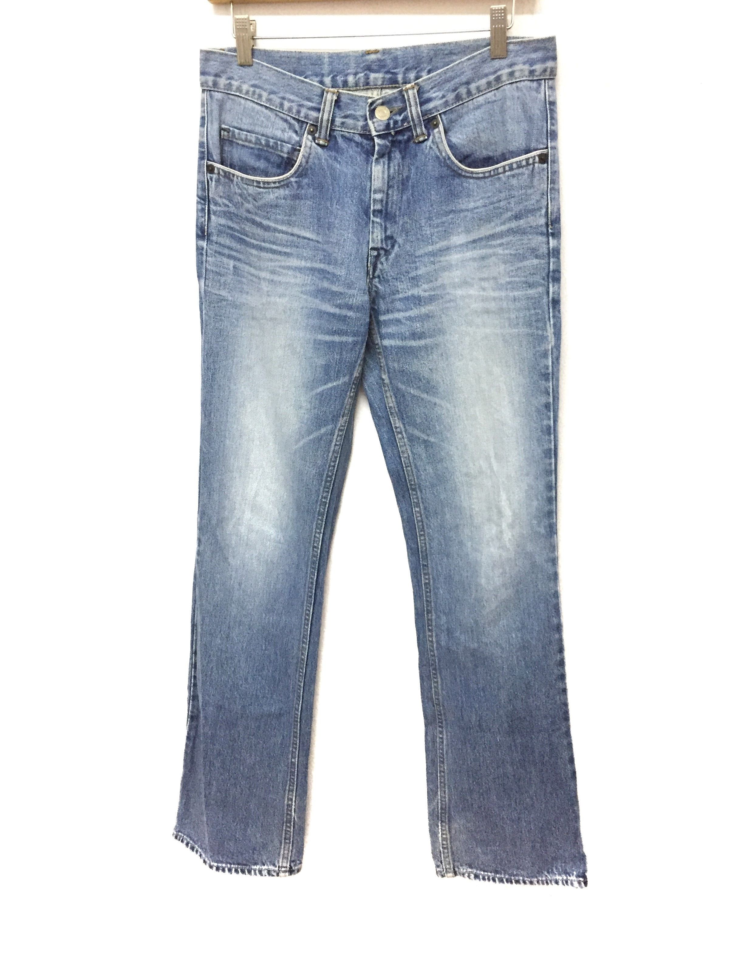Blue Blue Japan velcro straps Back pocket Wash denim Size US 29 - 5 Thumbnail