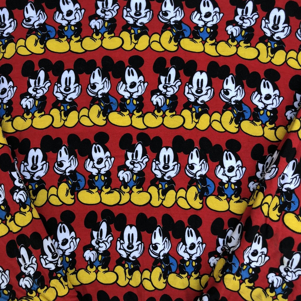 Disney 🌟Mickey Mouse Smile Over Print Sweatshirt Reversible Size US M / EU 48-50 / 2 - 6 Thumbnail