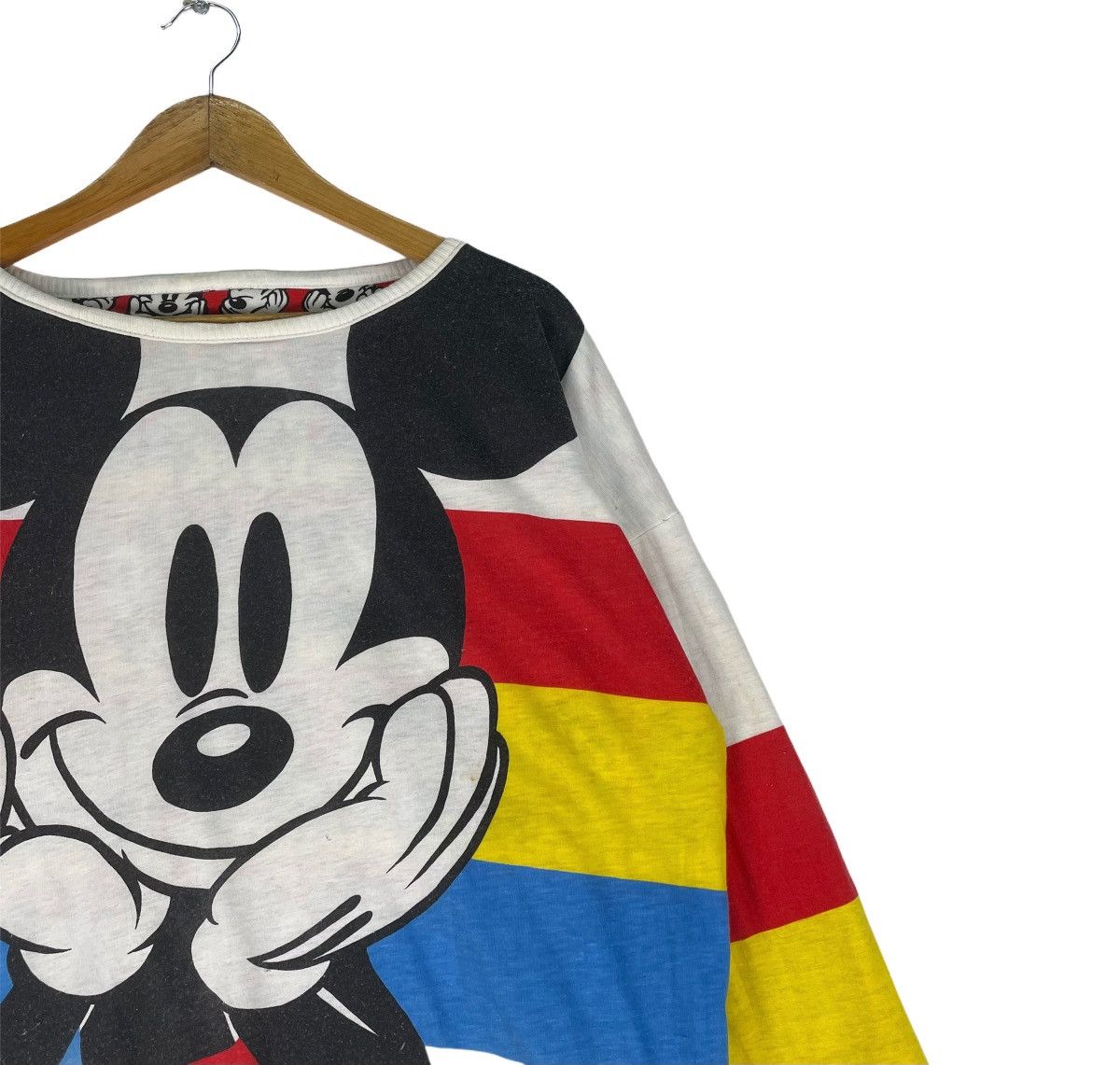 Disney 🌟Mickey Mouse Smile Over Print Sweatshirt Reversible Size US M / EU 48-50 / 2 - 2 Thumbnail