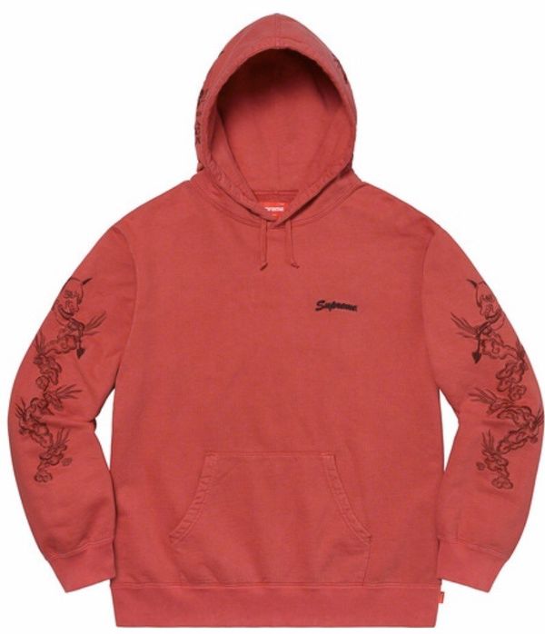 Dragon overdyed 2024 hooded sweatshirt