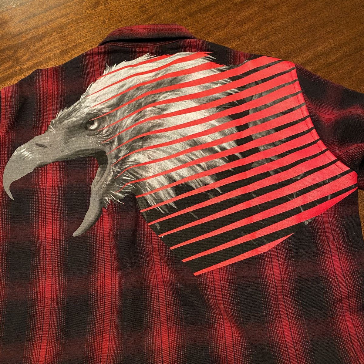 Marcelo Burlon NWOT Marcelo Burlon County of Milan Flannel Shirt W/Eagle Size US L / EU 52-54 / 3 - 5 Thumbnail