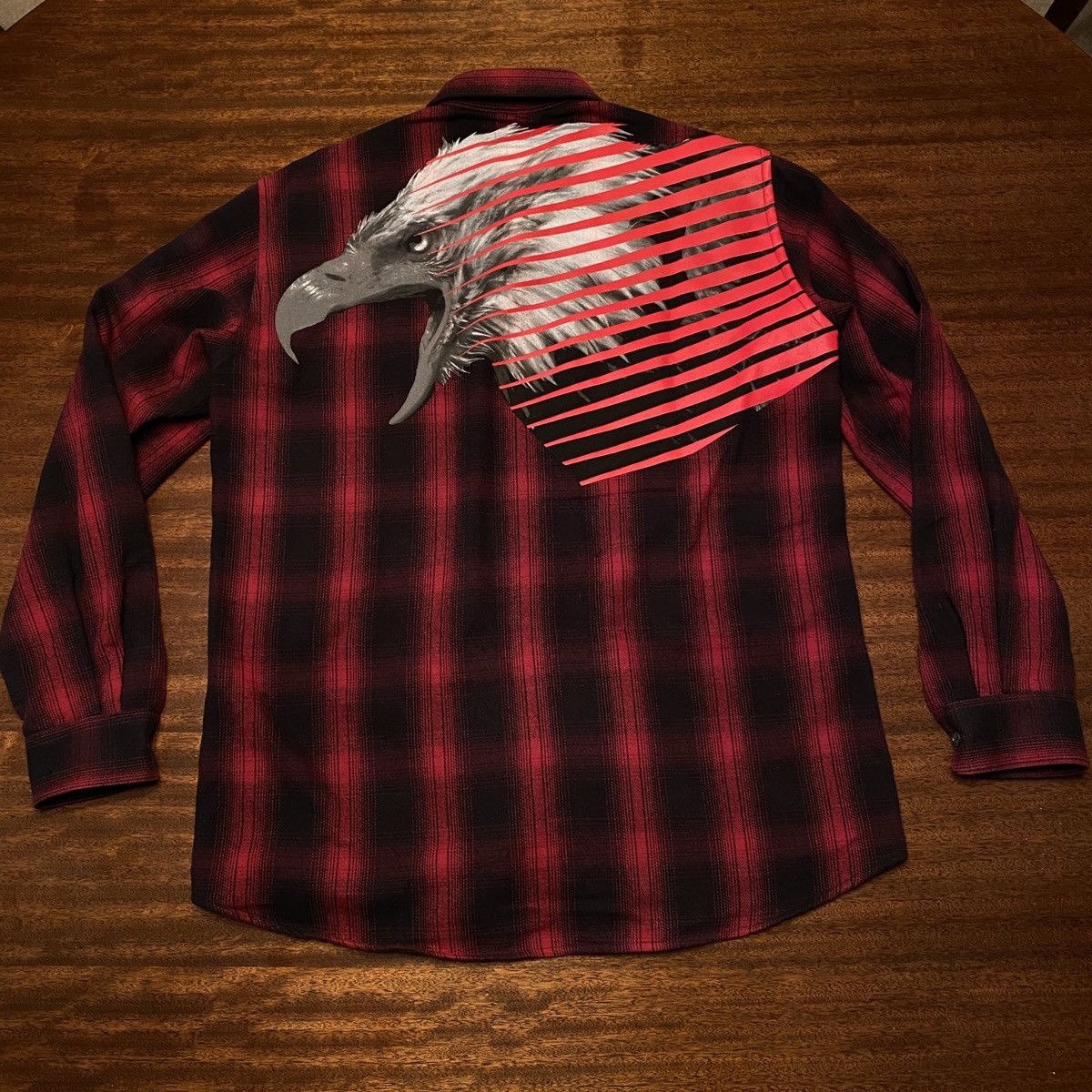 Marcelo Burlon NWOT Marcelo Burlon County of Milan Flannel Shirt W/Eagle Size US L / EU 52-54 / 3 - 1 Thumbnail