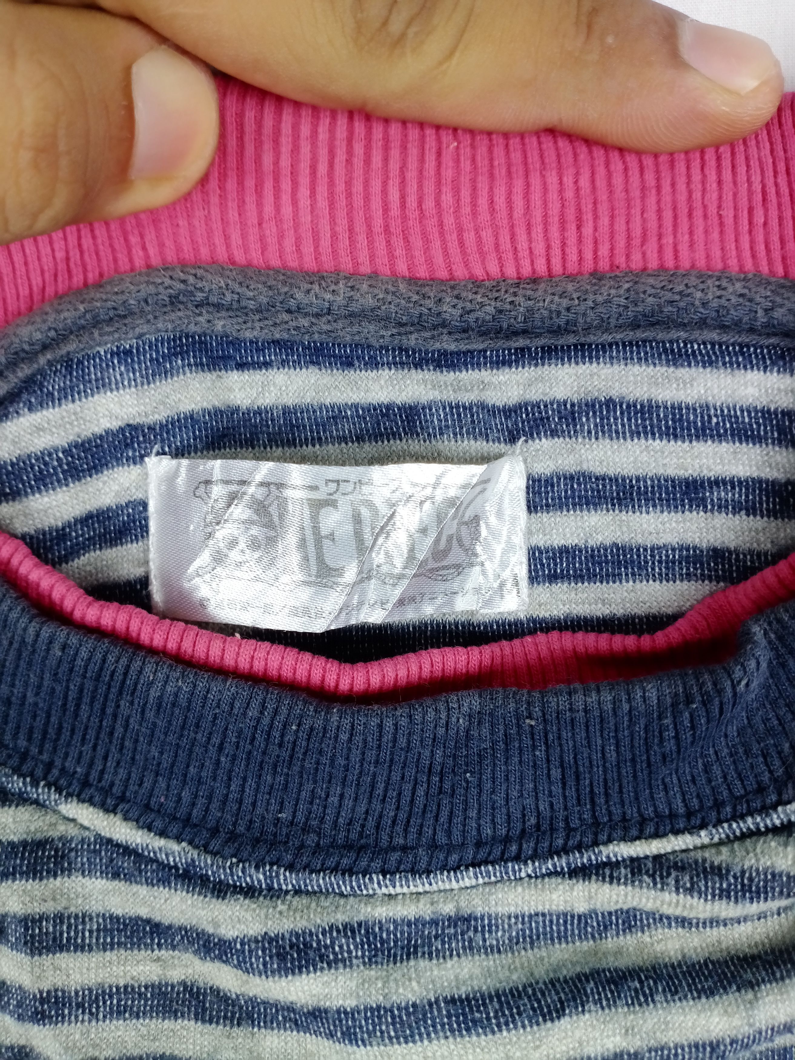 Anime × Cartoon Network × One Piece Vintage One Piece Big Logo Luffy Striped Sweatshirt Size US L / EU 52-54 / 3 - 5 Thumbnail