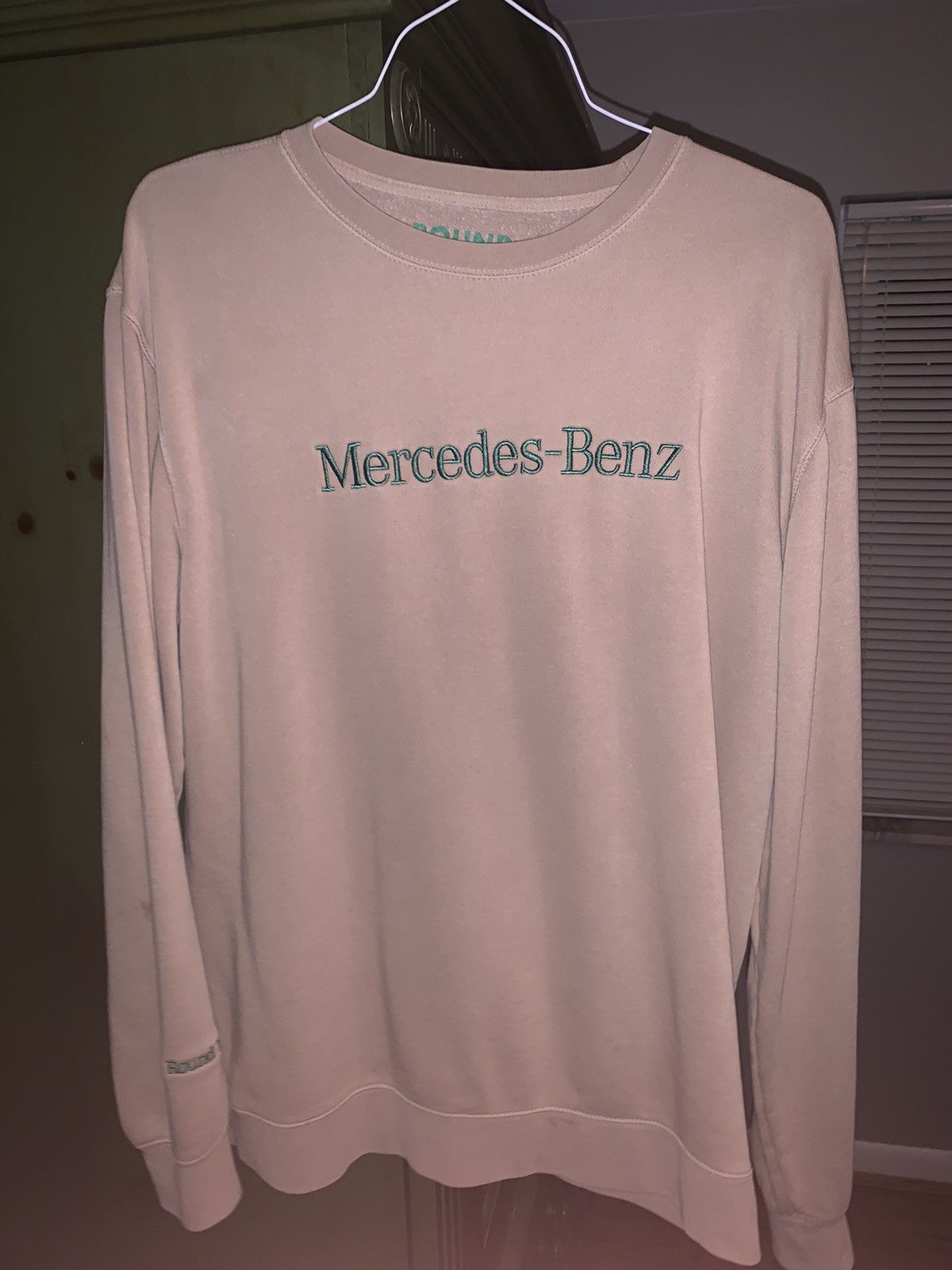 image of Round Two Mercedes Crewneck in Tan, Men's (Size Large)