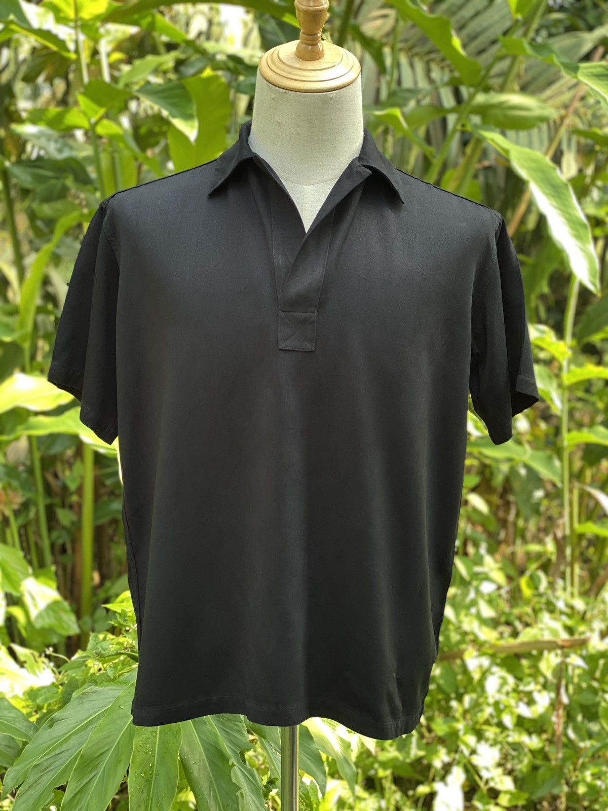 Solid VISCOSE RAYON black pullover shirt by A.P.C.