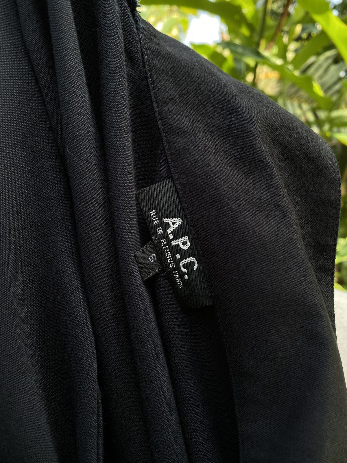 Solid VISCOSE RAYON black pullover shirt by A.P.C.