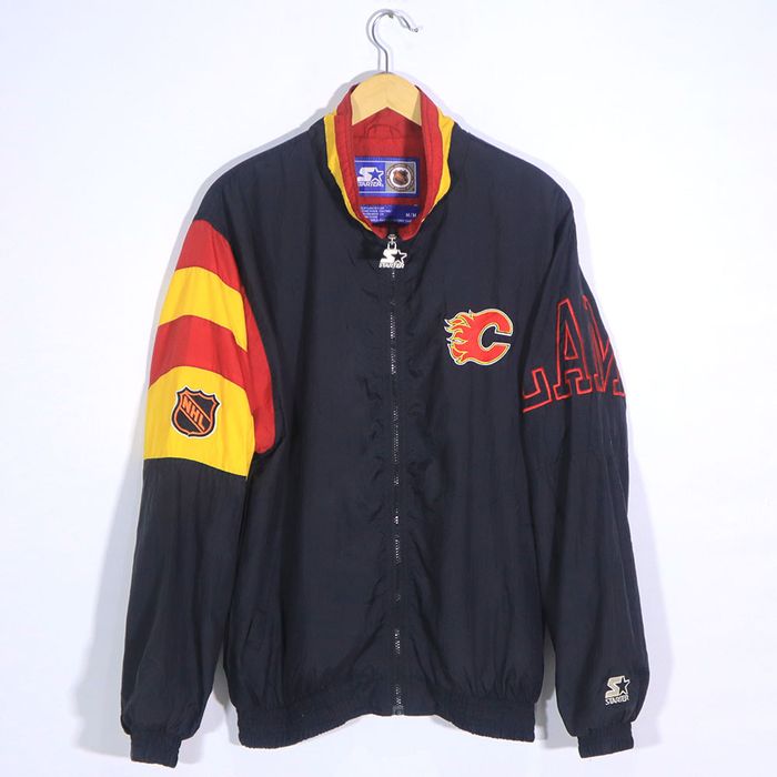 Vintage Vintage 90s STARTER CALGARY FLAMES Jacket Grailed