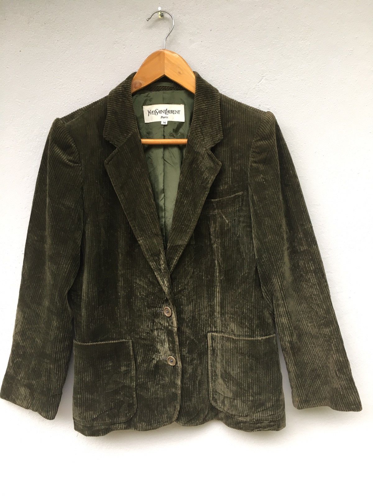 Yves Saint Laurent Yves Saint Lauren Corduroy Blazer Jacket Size 40R - 1 Thumbnail