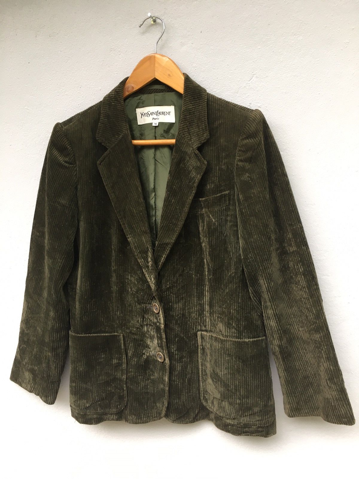 Yves Saint Laurent Yves Saint Lauren Corduroy Blazer Jacket Size 40R - 3 Thumbnail