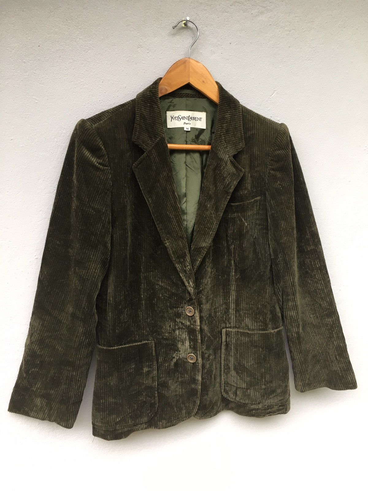 Yves Saint Laurent Yves Saint Lauren Corduroy Blazer Jacket Size 40R - 2 Thumbnail
