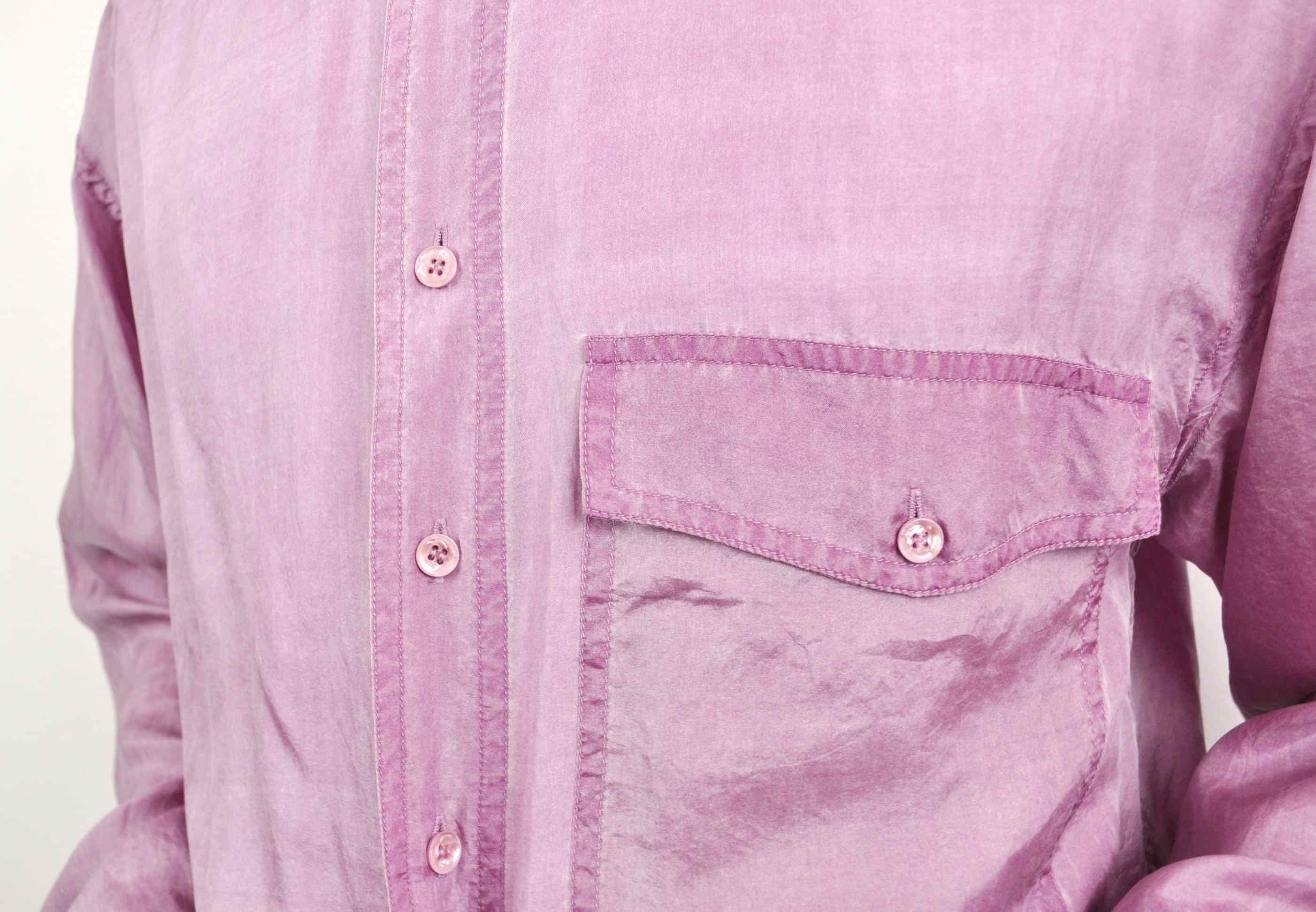 Vintage LERROS 100% Silk 80's Shirt Long Sleeve Purple ButtonUp Top Size US M / EU 48-50 / 2 - 4 Thumbnail