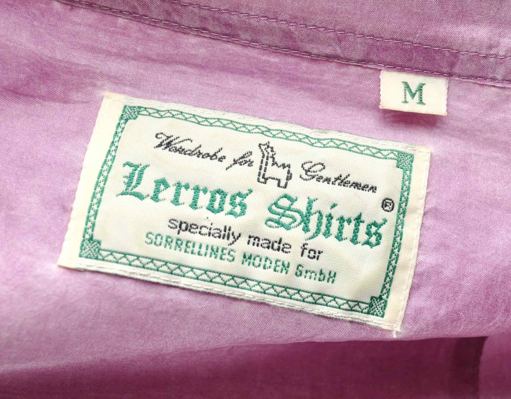 Vintage LERROS 100% Silk 80's Shirt Long Sleeve Purple ButtonUp Top Size US M / EU 48-50 / 2 - 5 Thumbnail