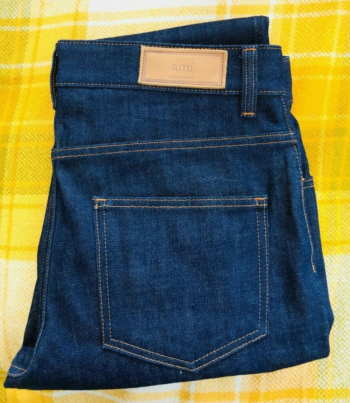 AMI AMI Mattiussi Selvedge Denim Indigo Jeans NEW RRP $300 Size US 30 / EU 46 - 2 Thumbnail