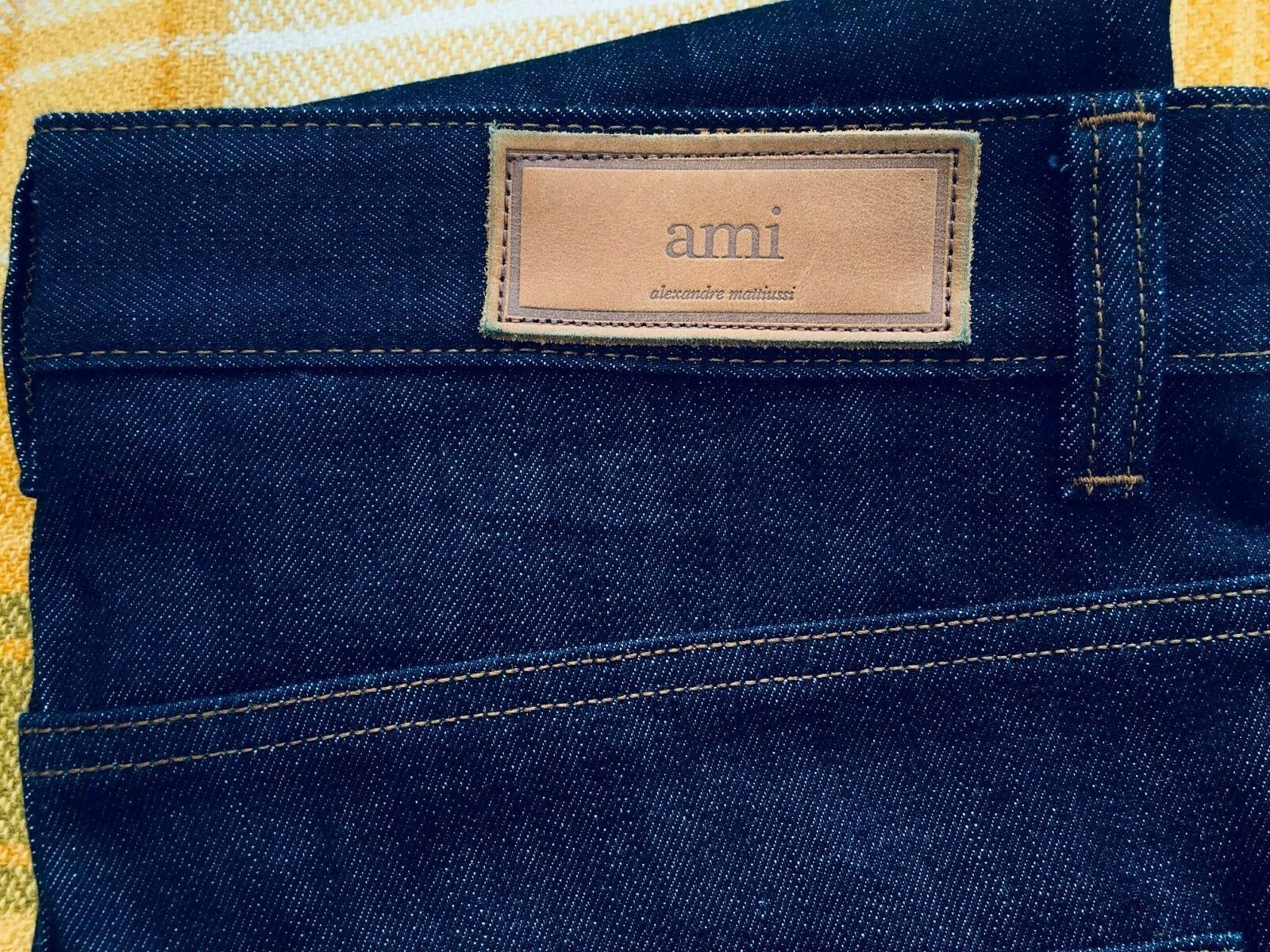 AMI AMI Mattiussi Selvedge Denim Indigo Jeans NEW RRP $300 Size US 30 / EU 46 - 8 Thumbnail