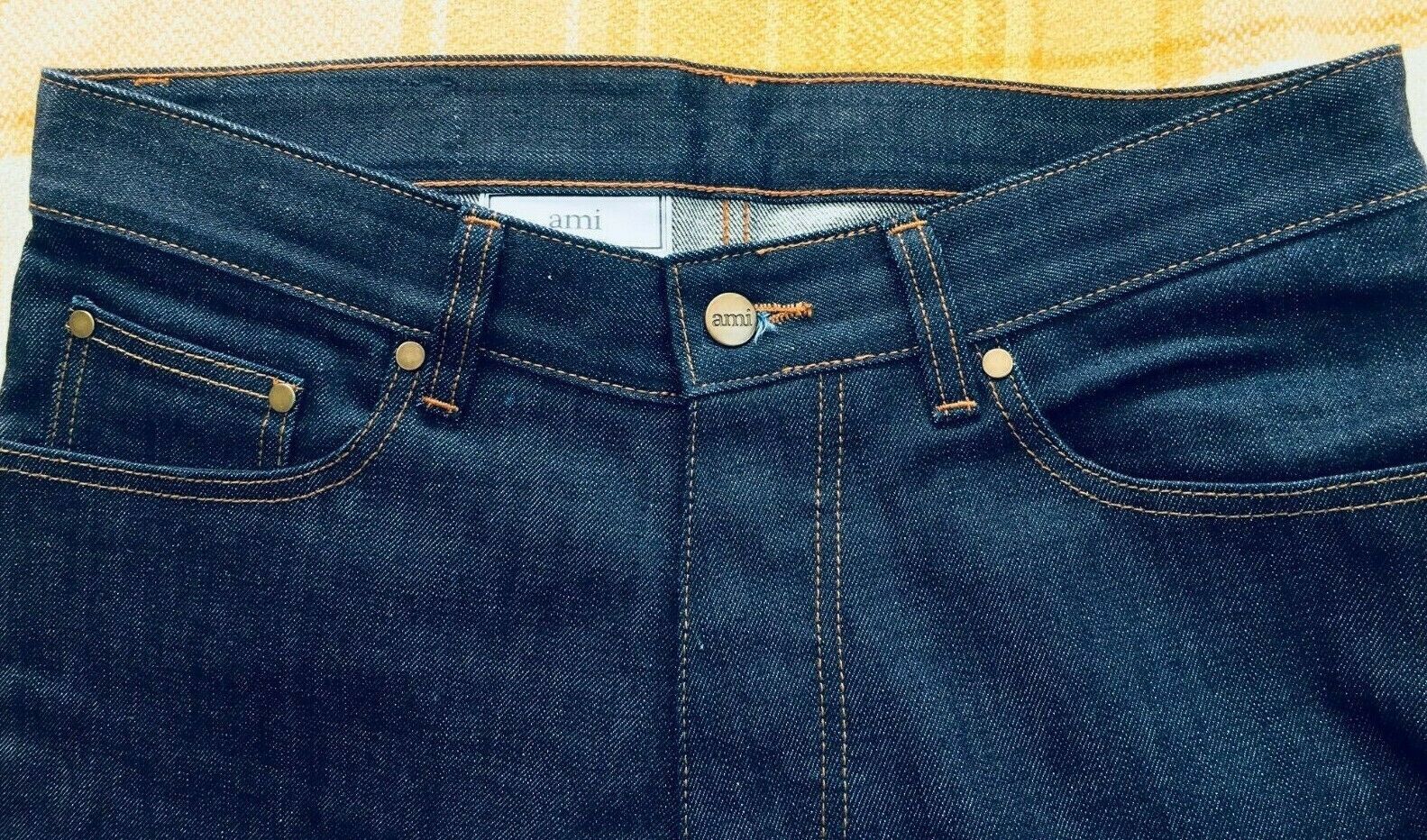 AMI AMI Mattiussi Selvedge Denim Indigo Jeans NEW RRP $300 Size US 30 / EU 46 - 4 Thumbnail