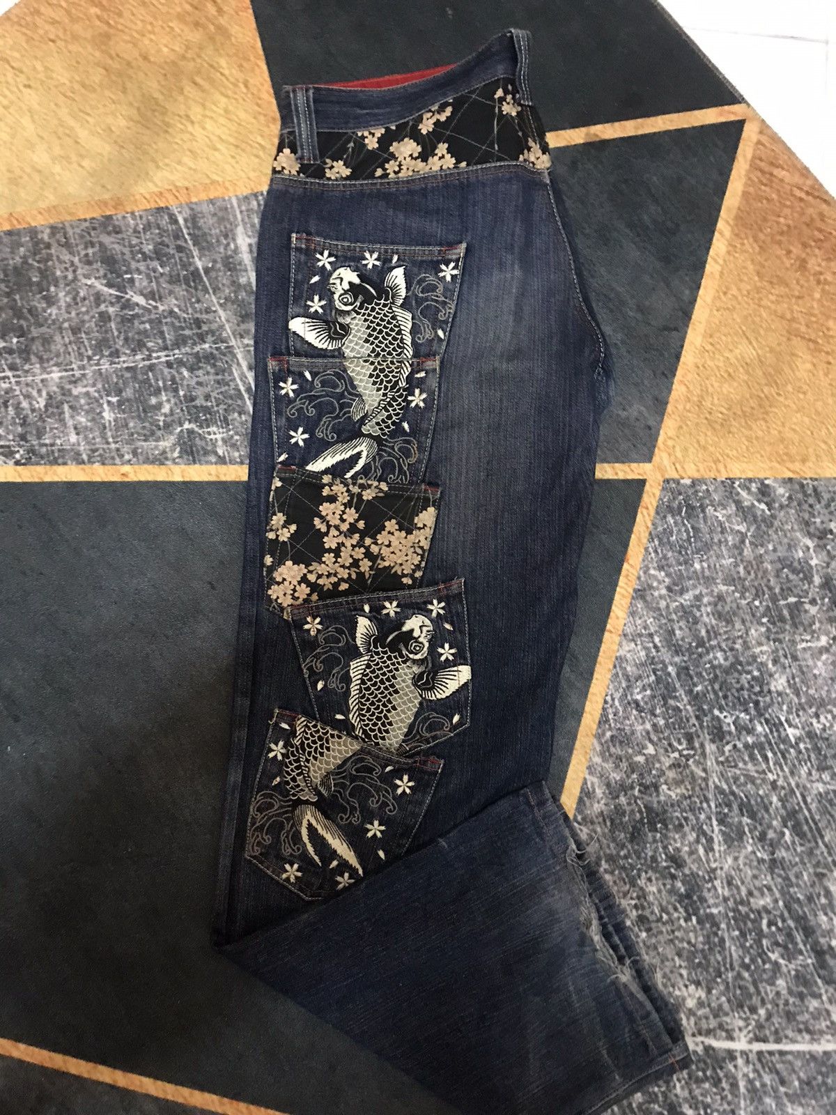 Hysteric Glamour Karakuri tamashi koi fish embroidery multi pocket logo fish Size US 38 / EU 54 - 7 Thumbnail