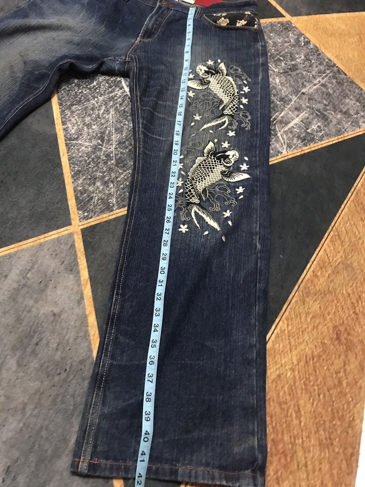 Hysteric Glamour Karakuri tamashi koi fish embroidery multi pocket logo fish Size US 38 / EU 54 - 10 Thumbnail