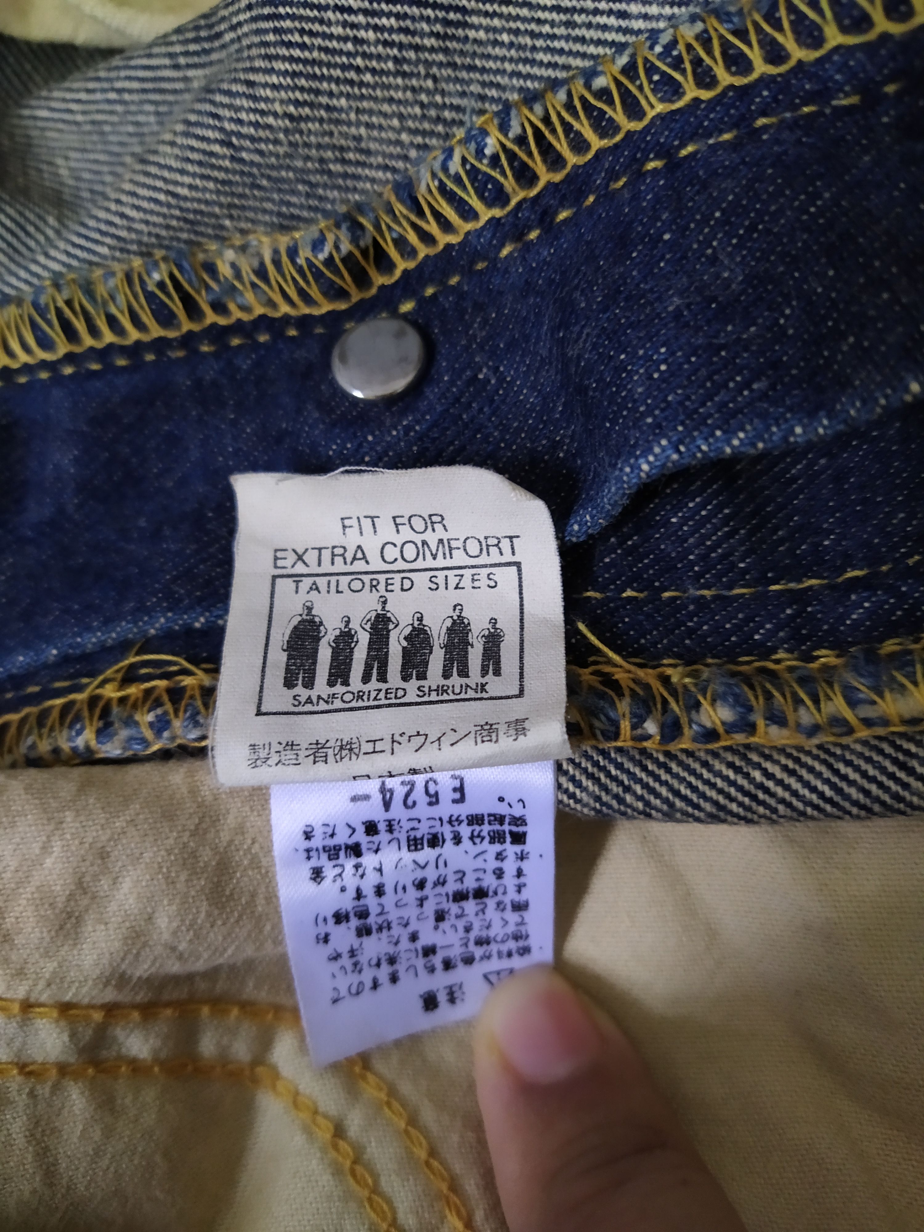 Lee VTG LEE RIDERS SELVEDGE DENIM (B275) Size US 32 / EU 48 - 9 Thumbnail