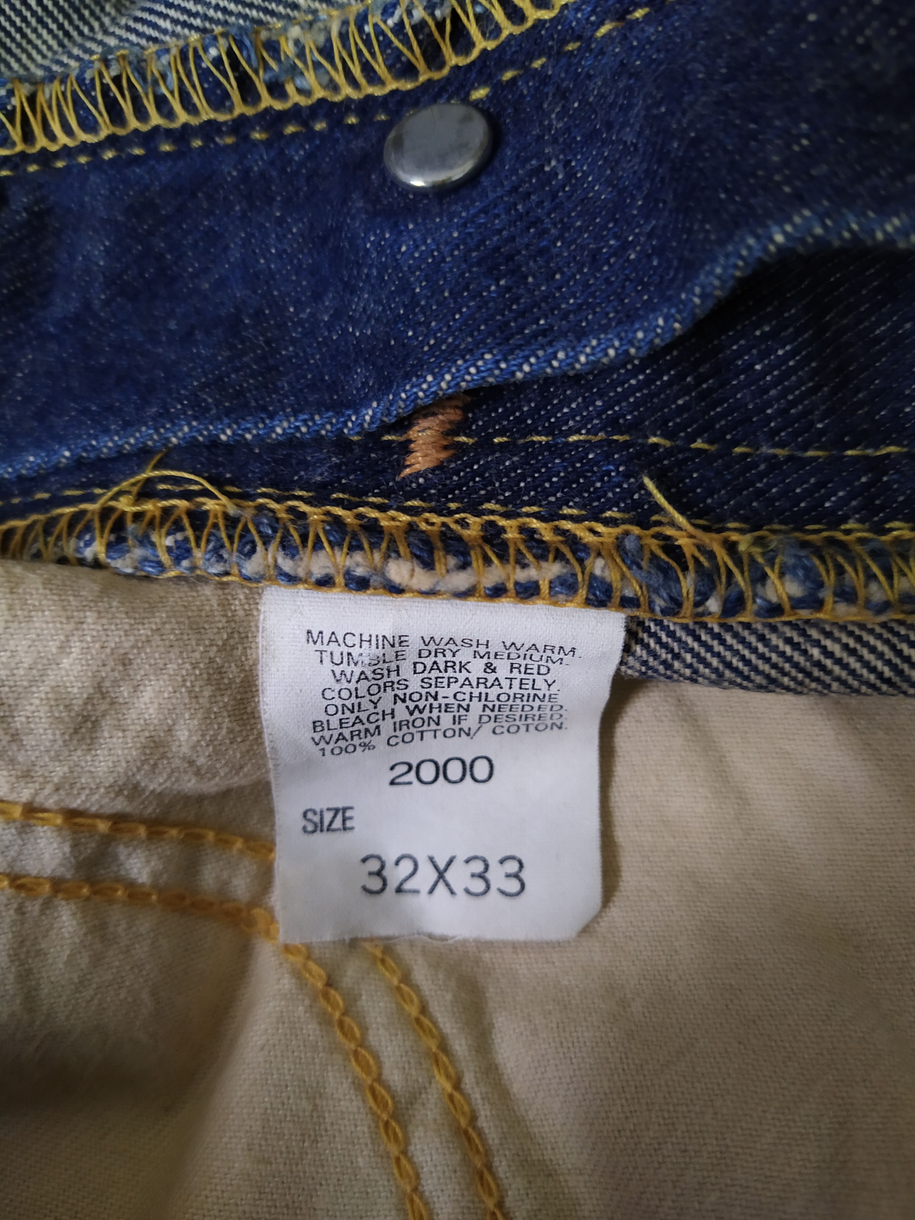 Lee VTG LEE RIDERS SELVEDGE DENIM (B275) Size US 32 / EU 48 - 8 Thumbnail