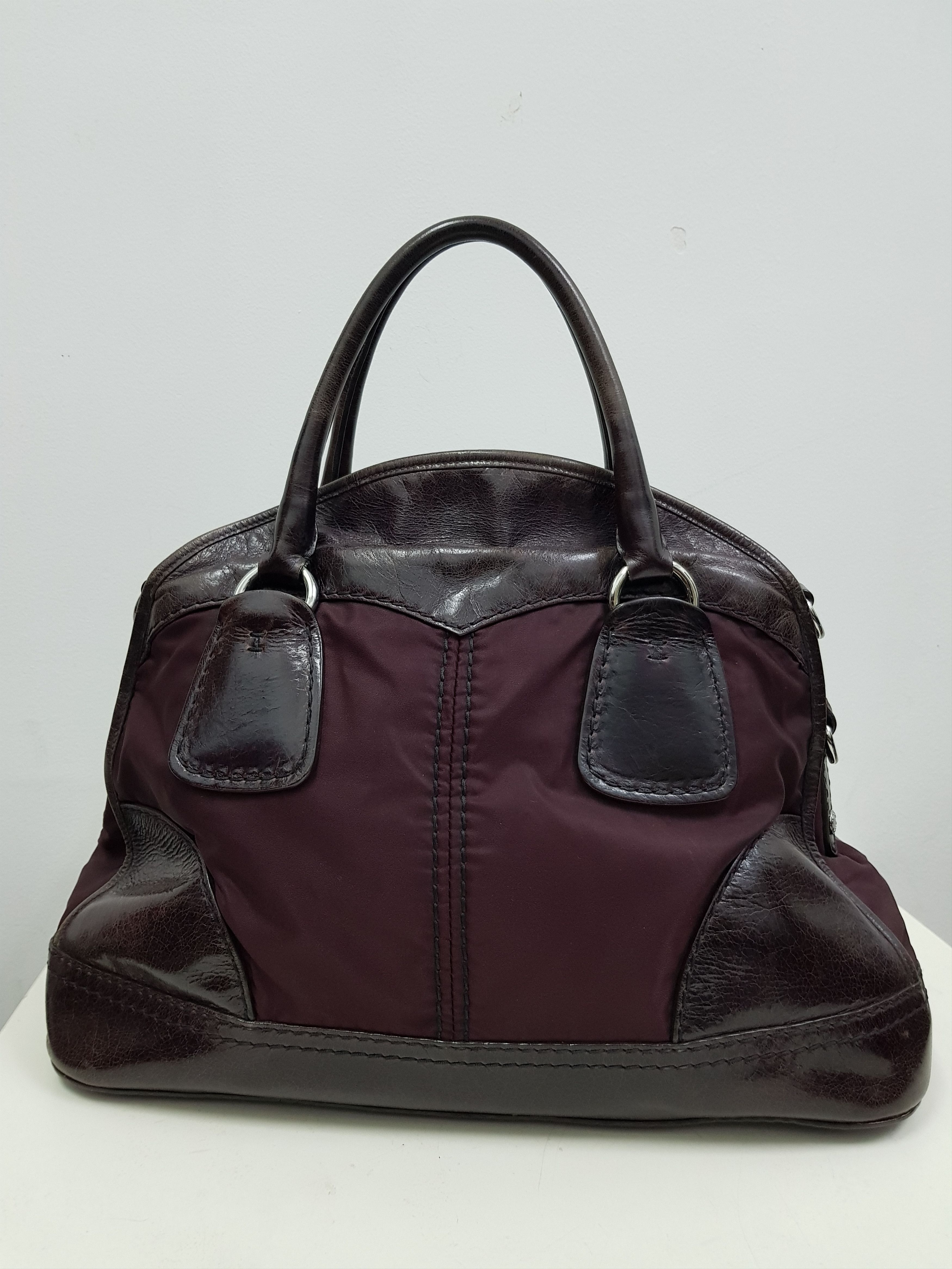 Prada Authentic PRADA MILANO Nylon and Leather Cross Body Bag Size ONE SIZE - 7 Thumbnail