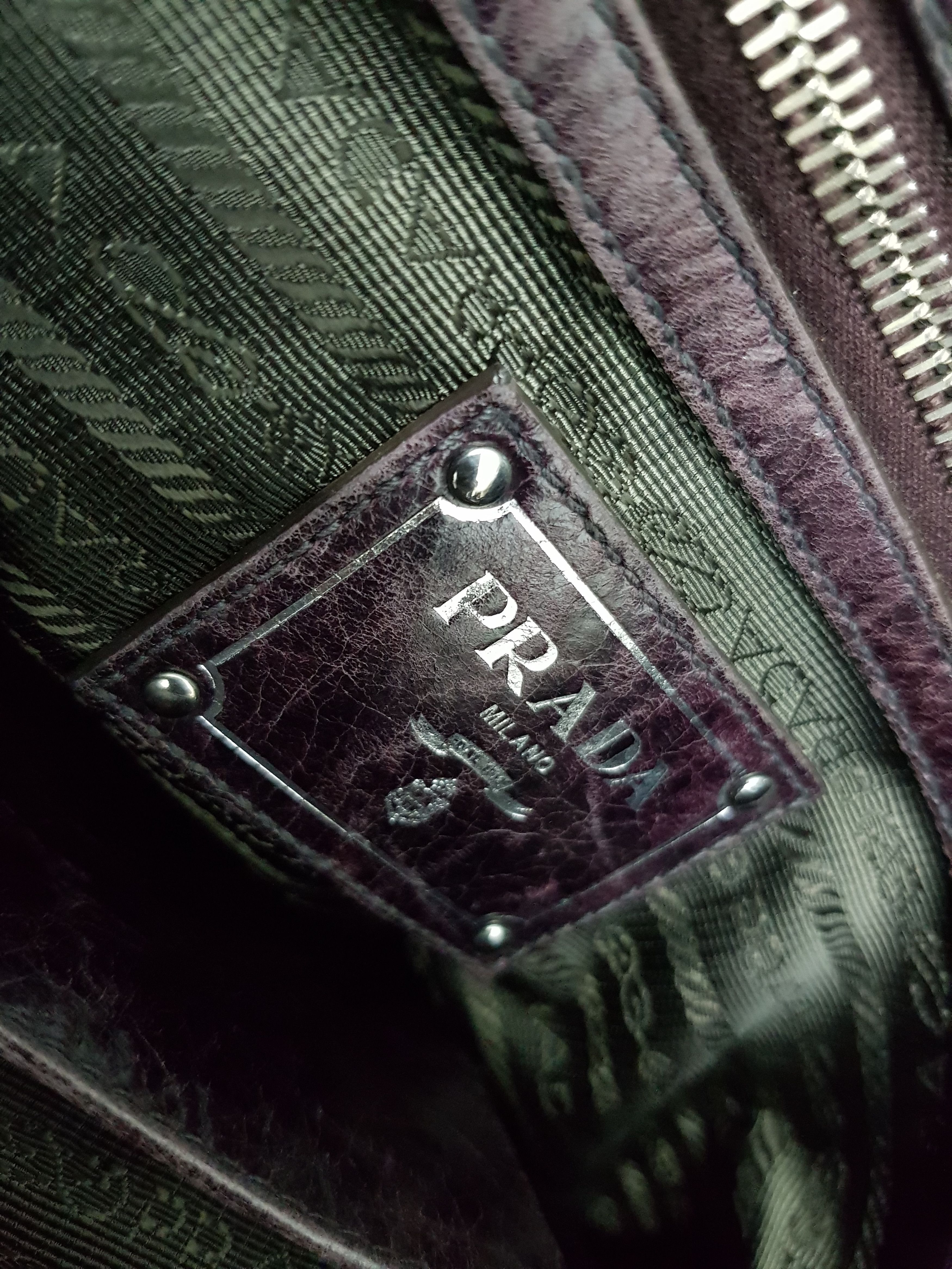 Prada Authentic PRADA MILANO Nylon and Leather Cross Body Bag Size ONE SIZE - 5 Thumbnail