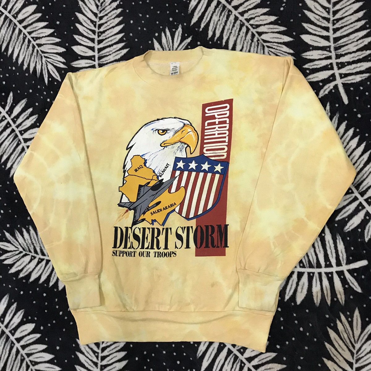 Vintage 💥 90s DESERT STORM OSAMA CREWNECK SWEATSHIRT Size US L / EU 52-54 / 3 - 2 Thumbnail