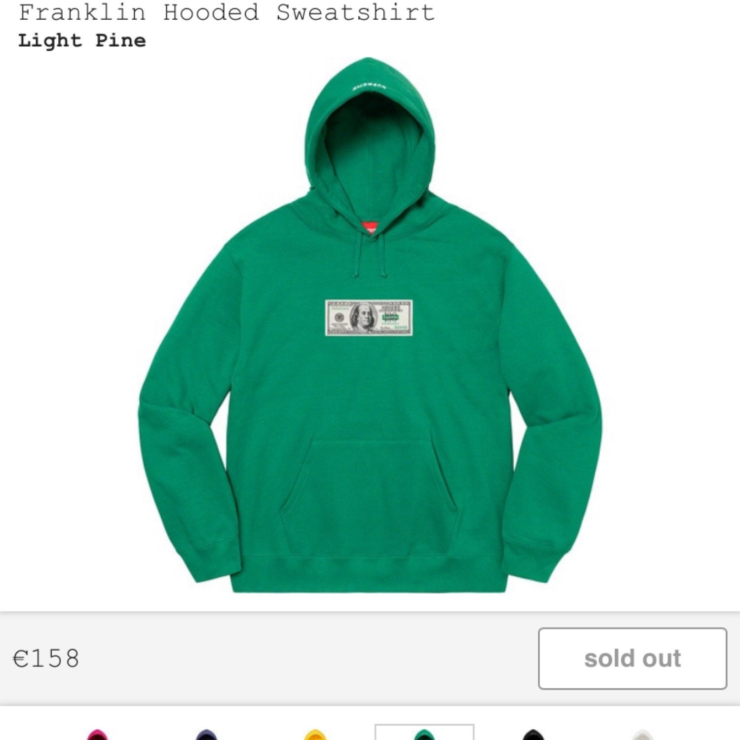 Supreme Franklin Hoodie | Grailed