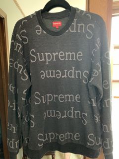 Supreme jacquard outlet logo crewneck