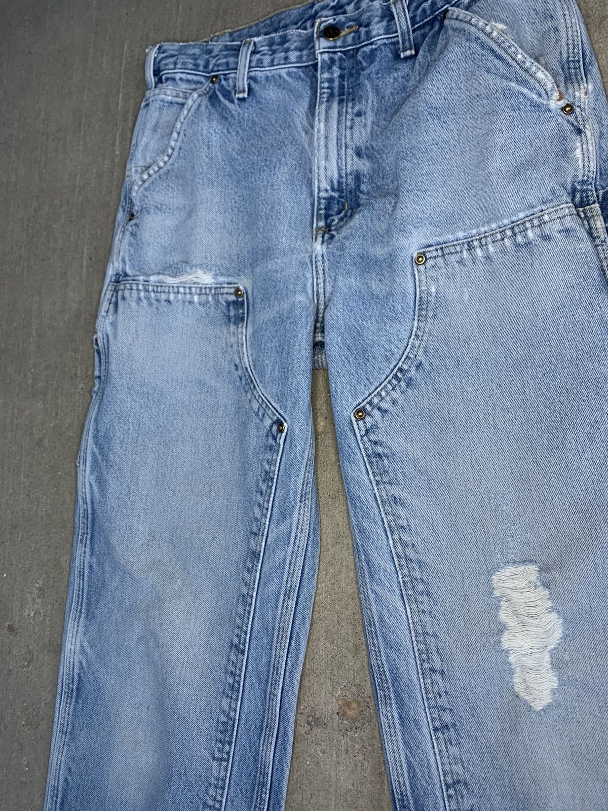 Carhartt Carhartt double holster light blue washed denim Size US 31 - 3 Thumbnail