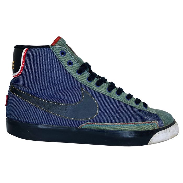 selvedge denim nike blazers