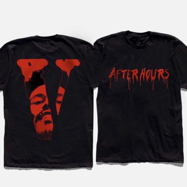 Vlone The Weeknd x Vlone After Hours Blood Drip Tee Black Size L