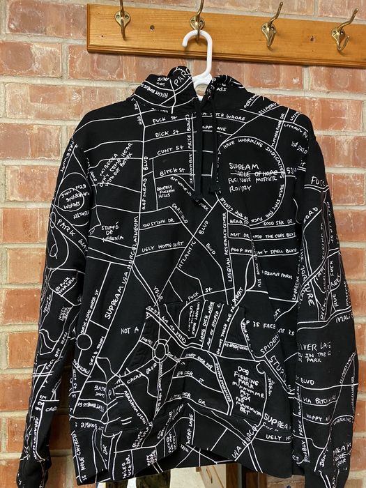 Supreme gonz map store hoodie