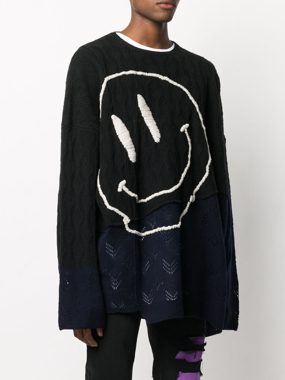 Raf Simons Smiley Face Knit Sweater Size US S / EU 44-46 / 1 - 4 Thumbnail