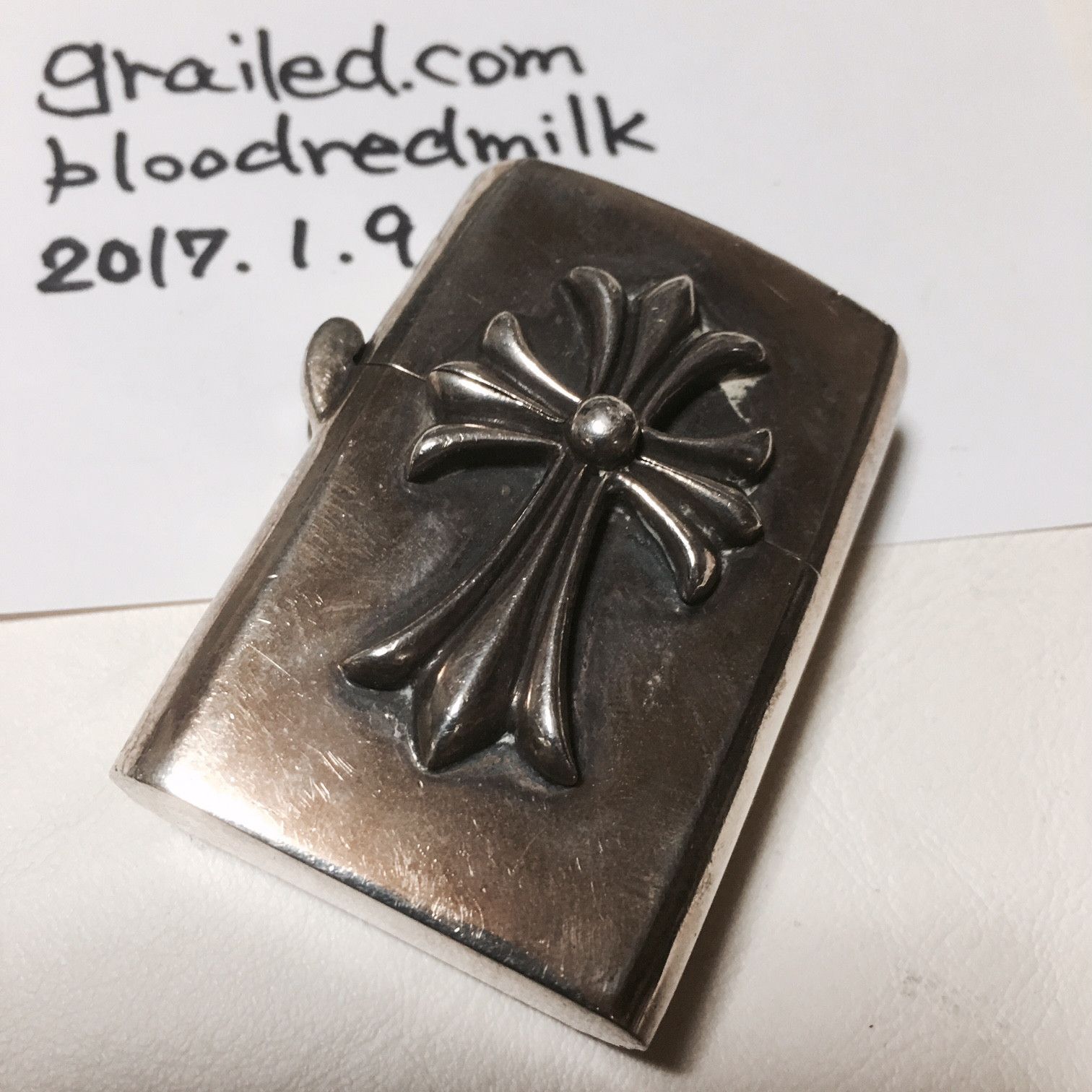 Chrome Hearts CH Cross V1 Zippo Lighter | Grailed
