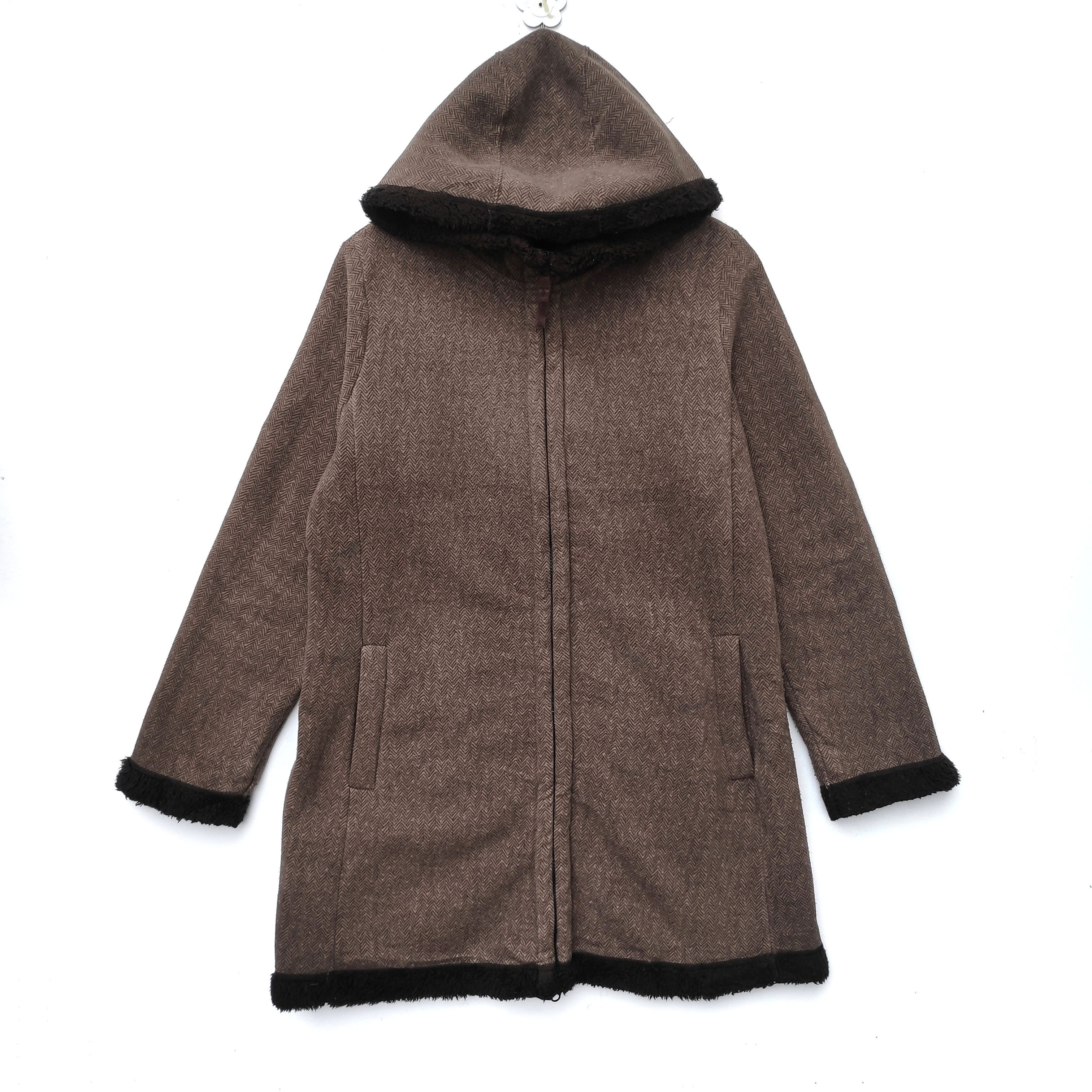Japanese Brand × Uniqlo UNIQLO FLEECE SHERPA TRENCH HOODIE XL SIZE BROWN Size US XL / EU 56 / 4 - 1 Thumbnail