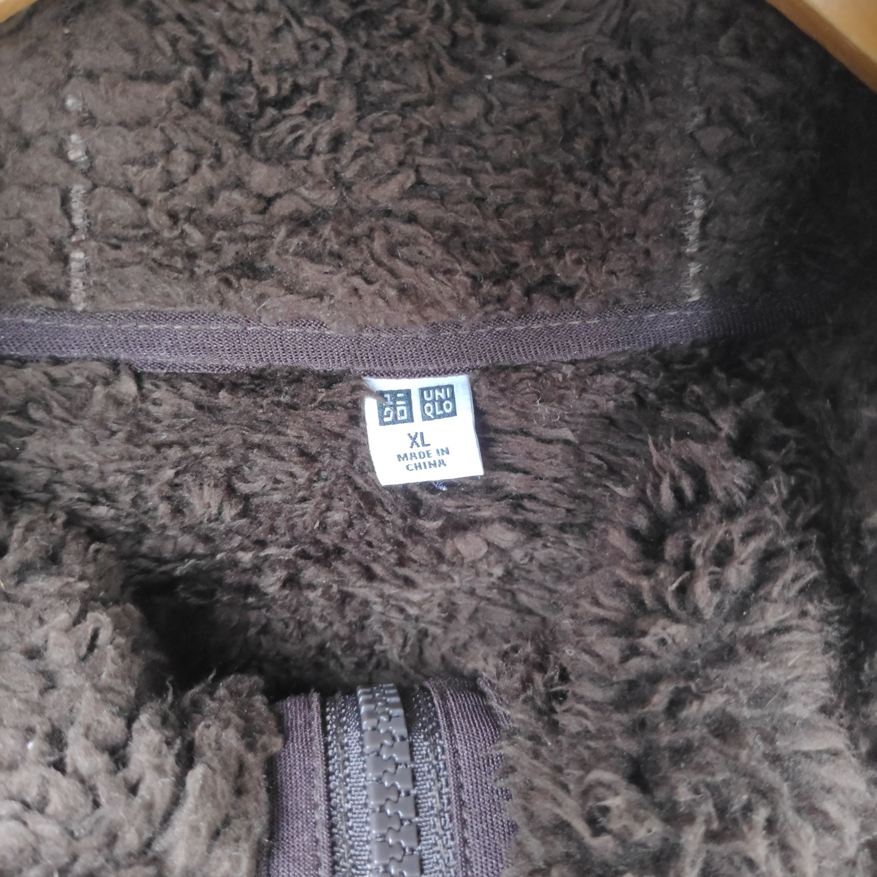 Japanese Brand × Uniqlo UNIQLO FLEECE SHERPA TRENCH HOODIE XL SIZE BROWN Size US XL / EU 56 / 4 - 4 Thumbnail