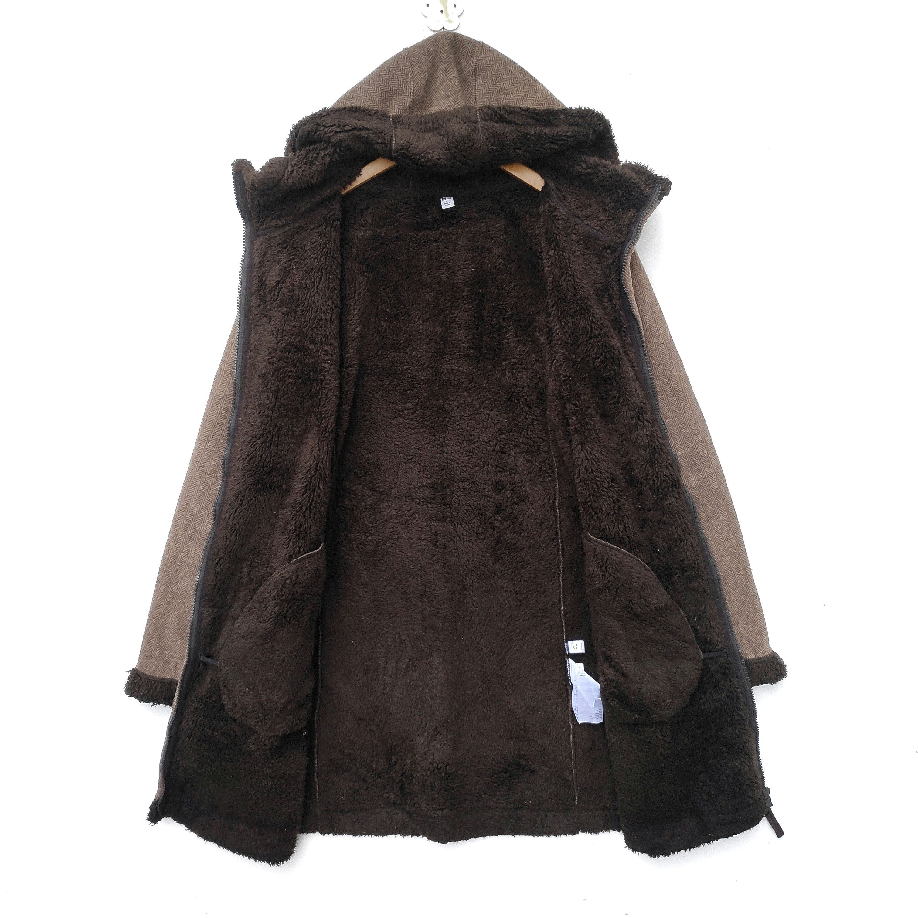 Japanese Brand × Uniqlo UNIQLO FLEECE SHERPA TRENCH HOODIE XL SIZE BROWN Size US XL / EU 56 / 4 - 2 Thumbnail