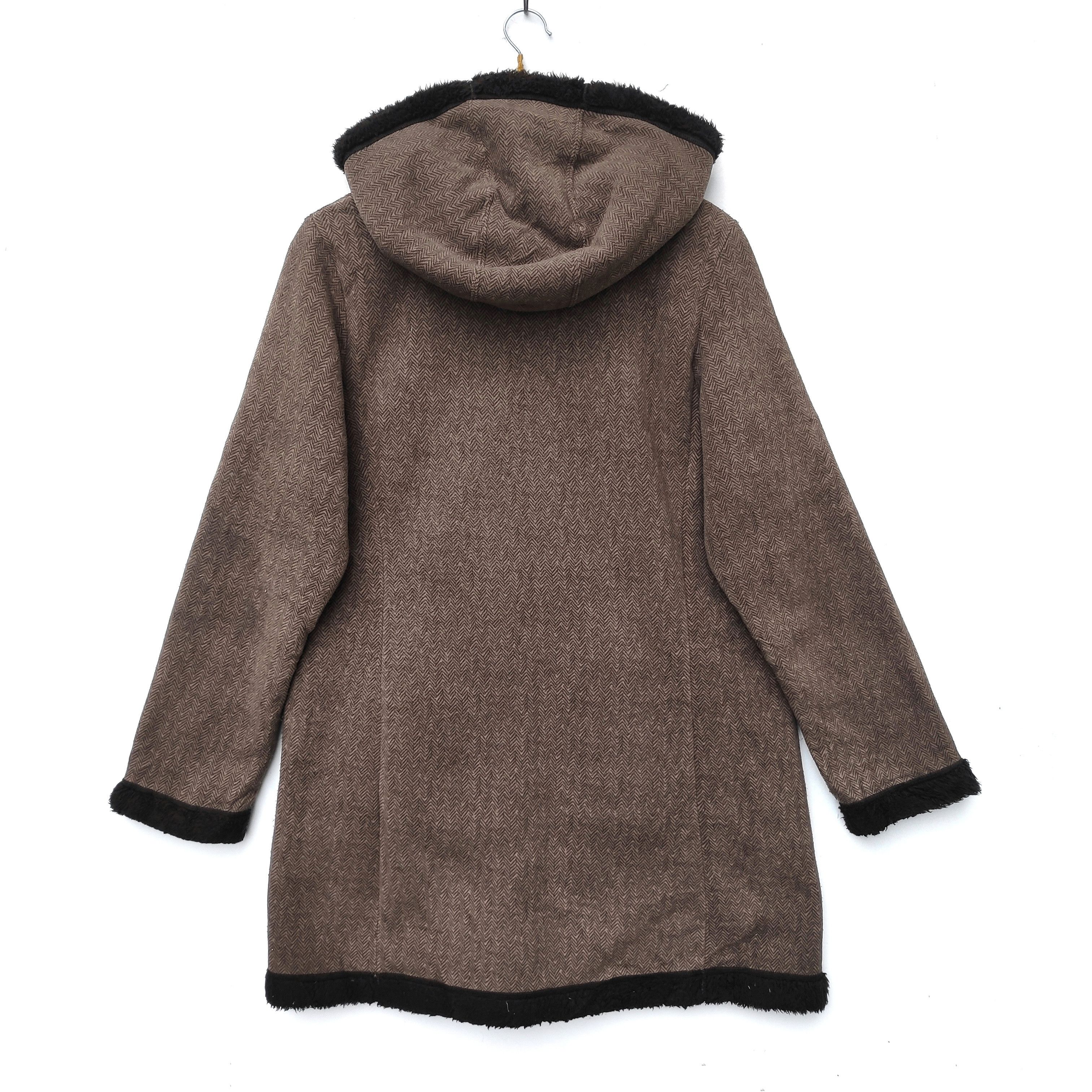 Japanese Brand × Uniqlo UNIQLO FLEECE SHERPA TRENCH HOODIE XL SIZE BROWN Size US XL / EU 56 / 4 - 3 Thumbnail