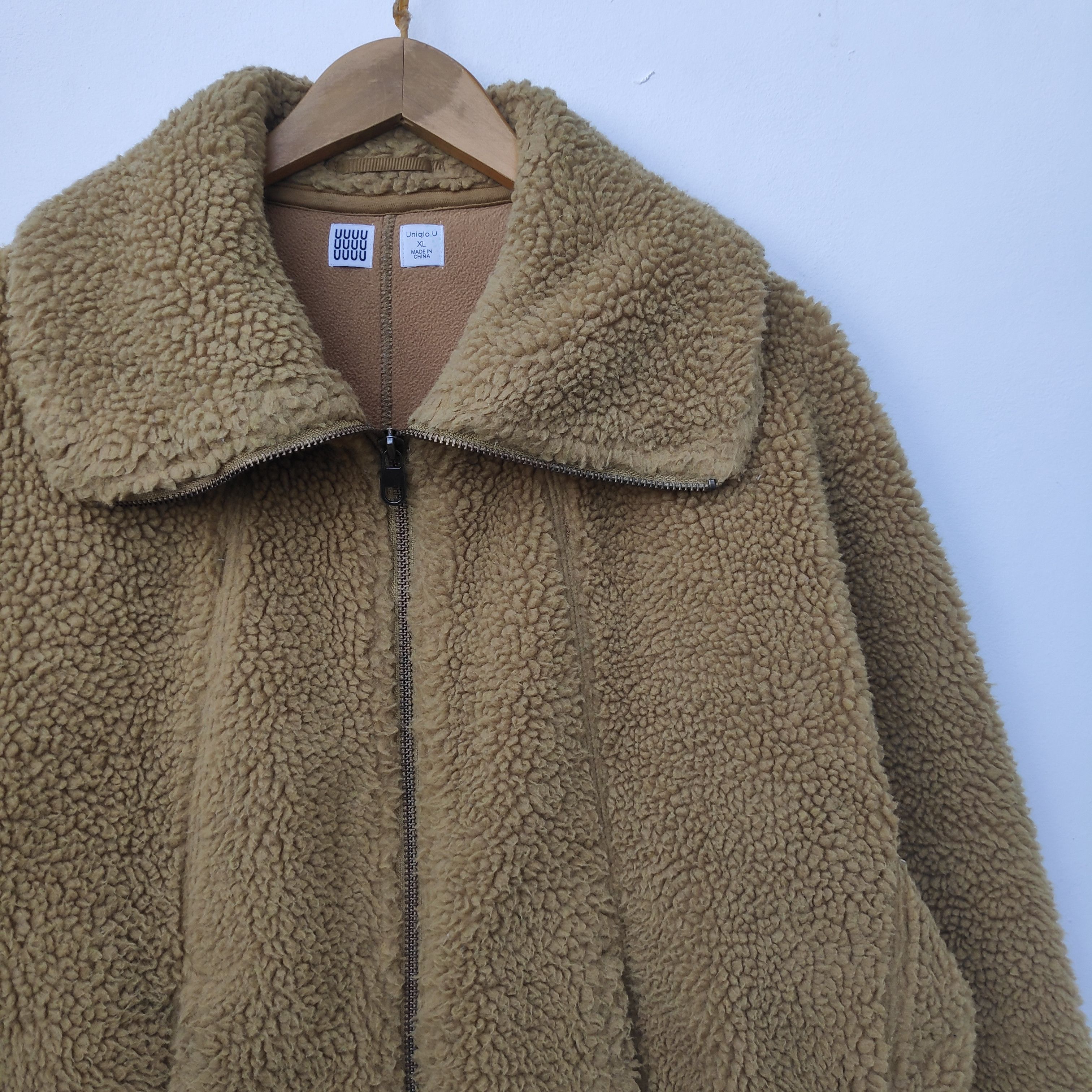 Japanese Brand × Uniqlo UNIQLO FLEECE SHERPA JACKET XL SIZE BROWN ZIPPER Size US XL / EU 56 / 4 - 4 Thumbnail