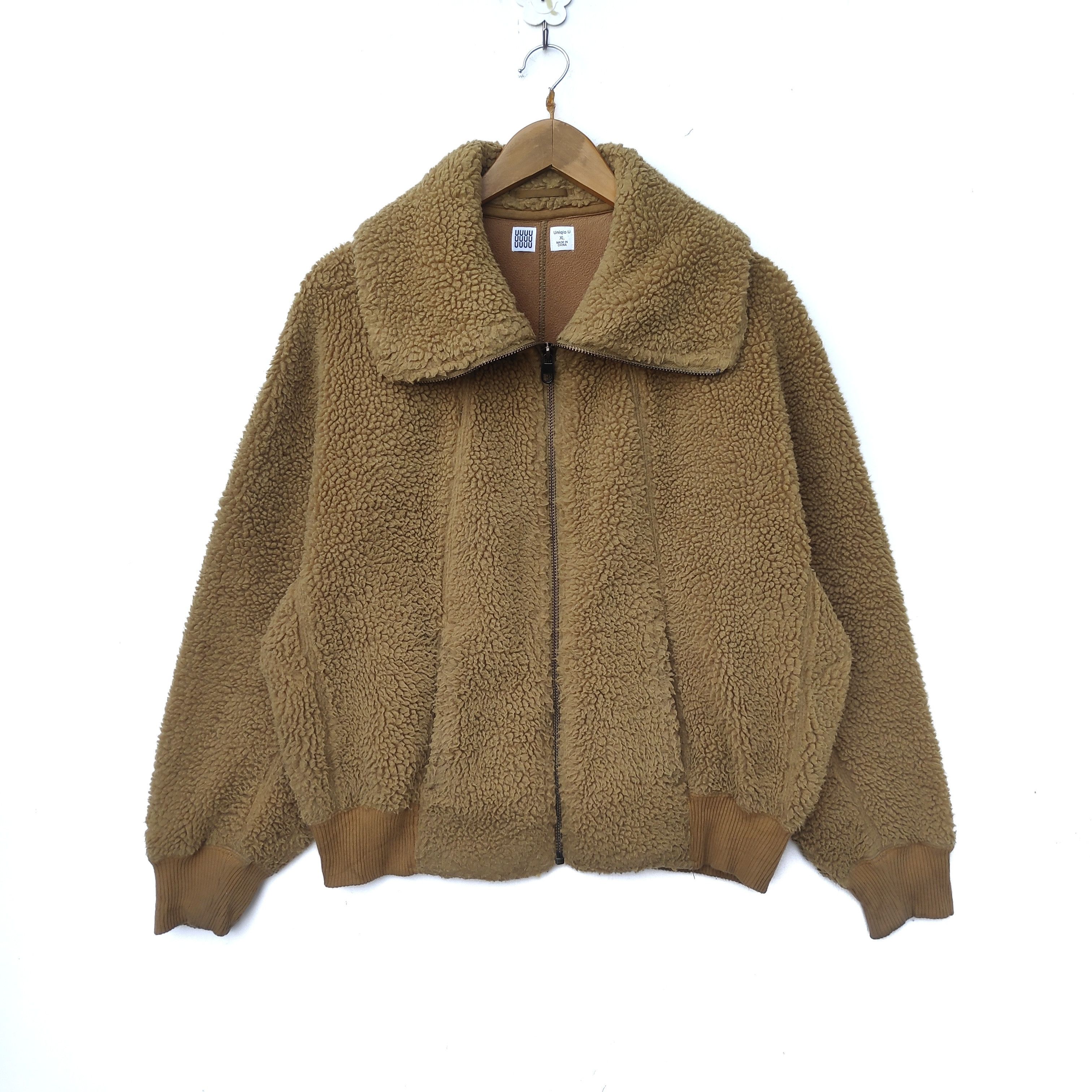 Japanese Brand × Uniqlo UNIQLO FLEECE SHERPA JACKET XL SIZE BROWN ZIPPER Size US XL / EU 56 / 4 - 1 Thumbnail
